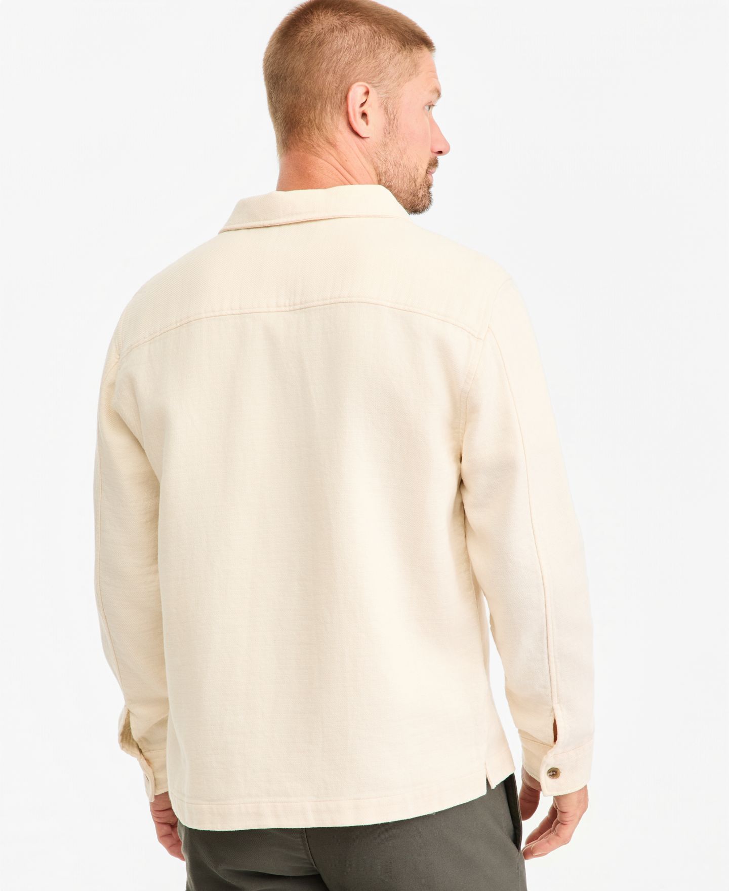 Мужская рубашка Rodd & Gunn Rodd Gunn Newland Pass Cotton Overshirt, цвет: Натуральный — фото 3