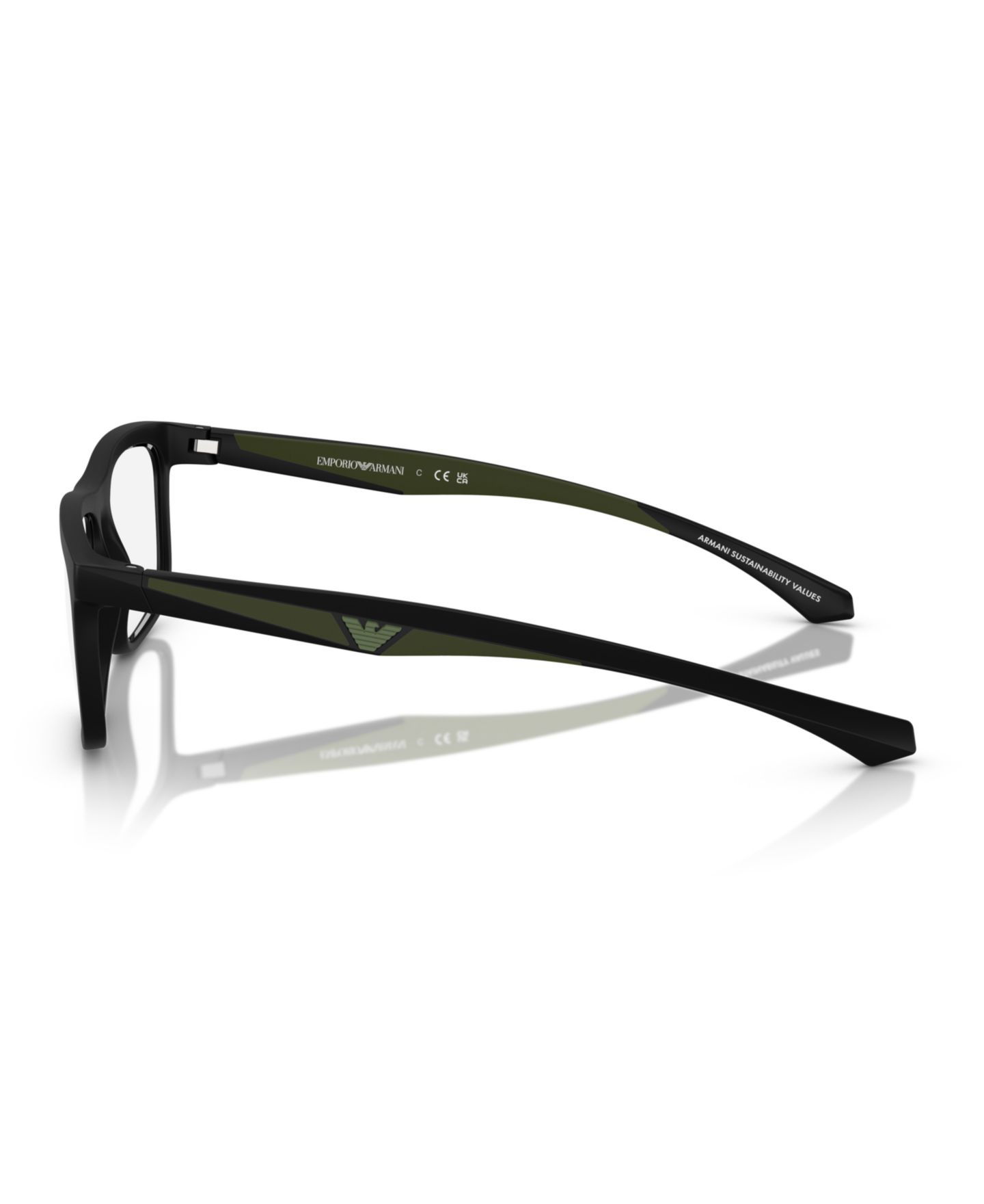 Мужские очки Emporio Armani Eyeglasses, EA3246, цвет: Матовый чёрный — фото 3