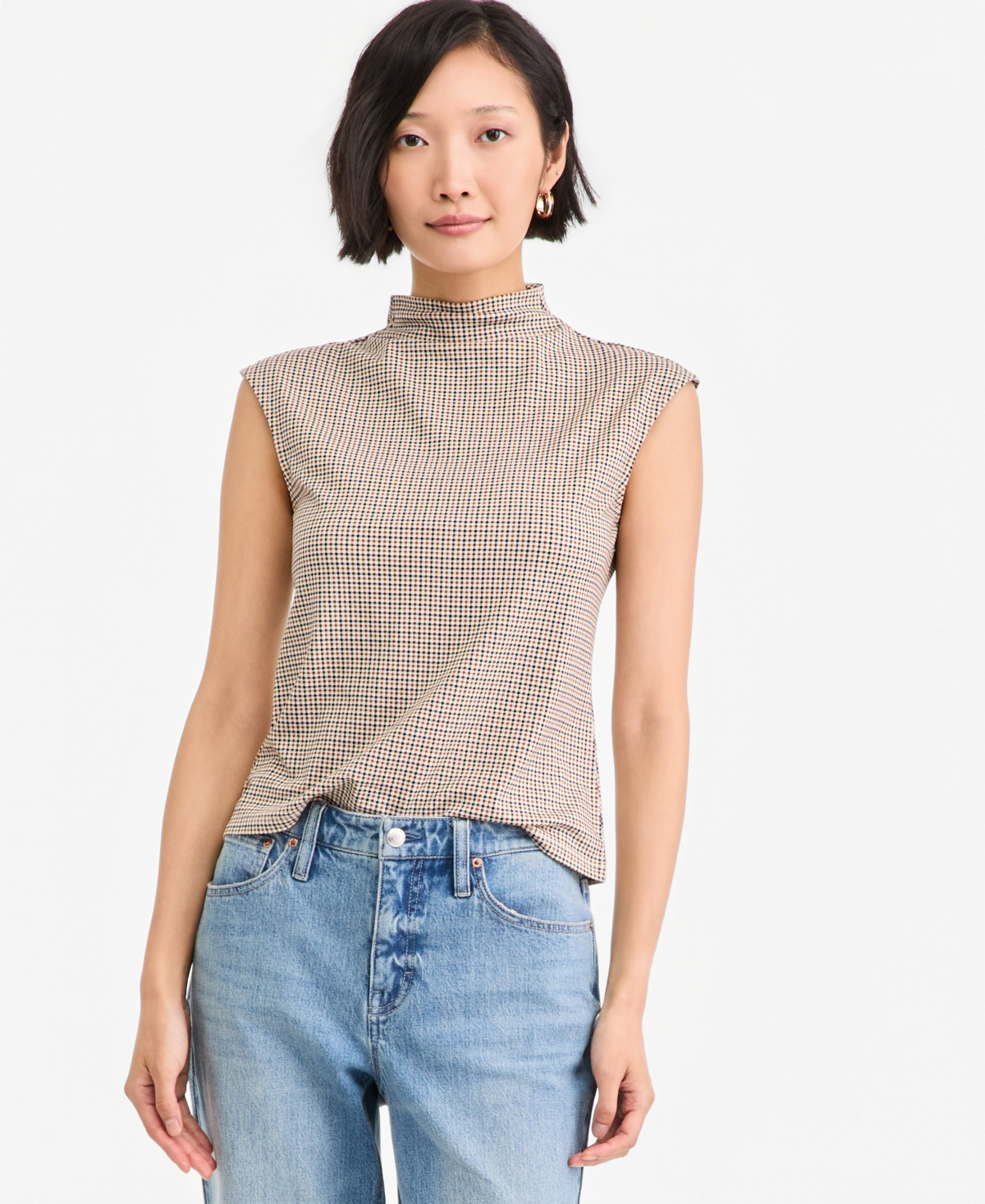 On 34th Women's Funnel Neck Sleeveless T-Shirt