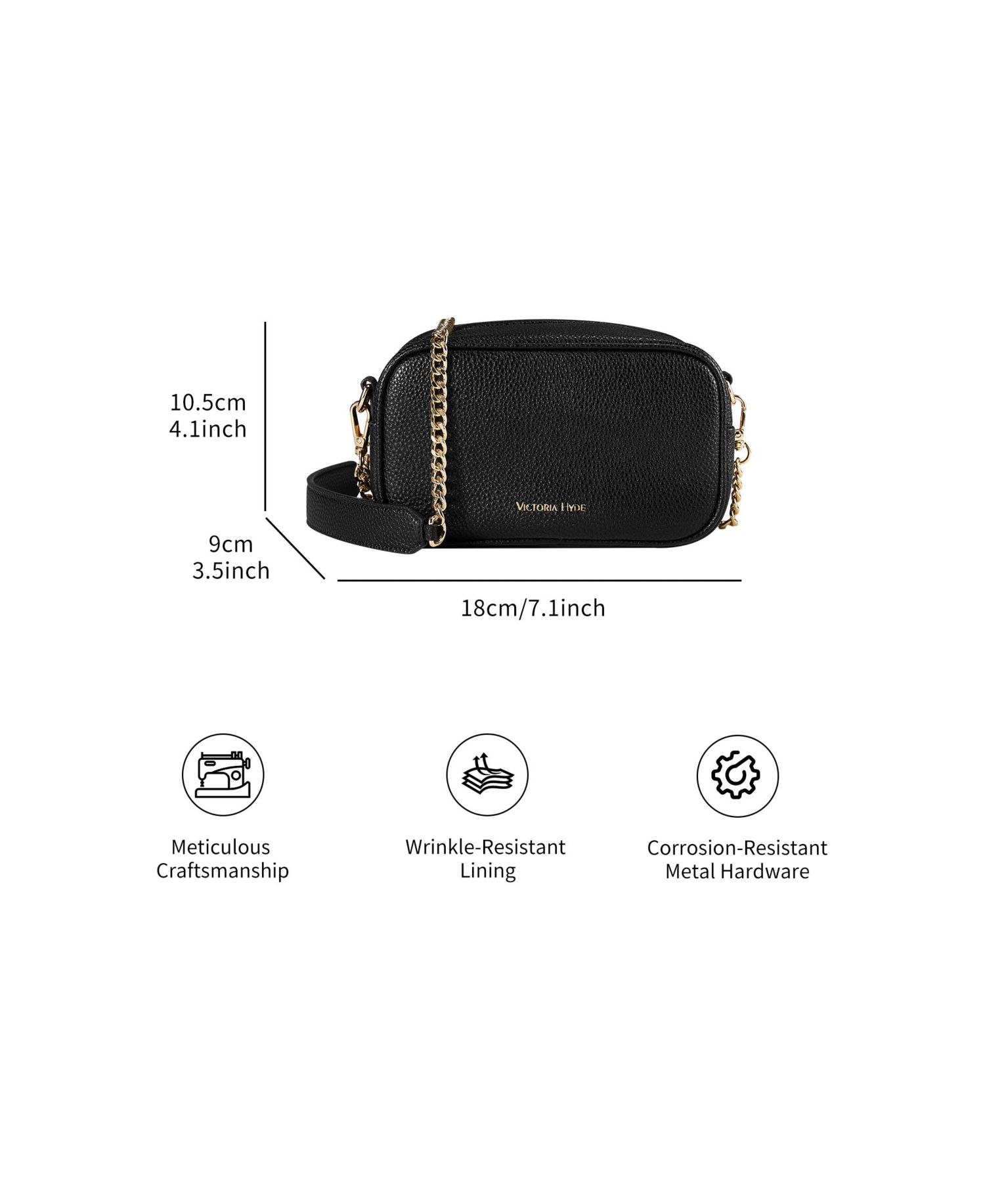 Antonia Chain Crossbody Mini Shoulder Bag Victoria Hyde