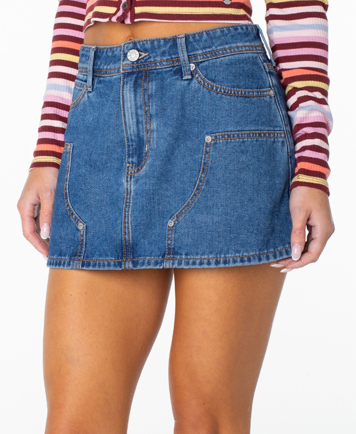 Women's Reel Life Mini Denim Skirt