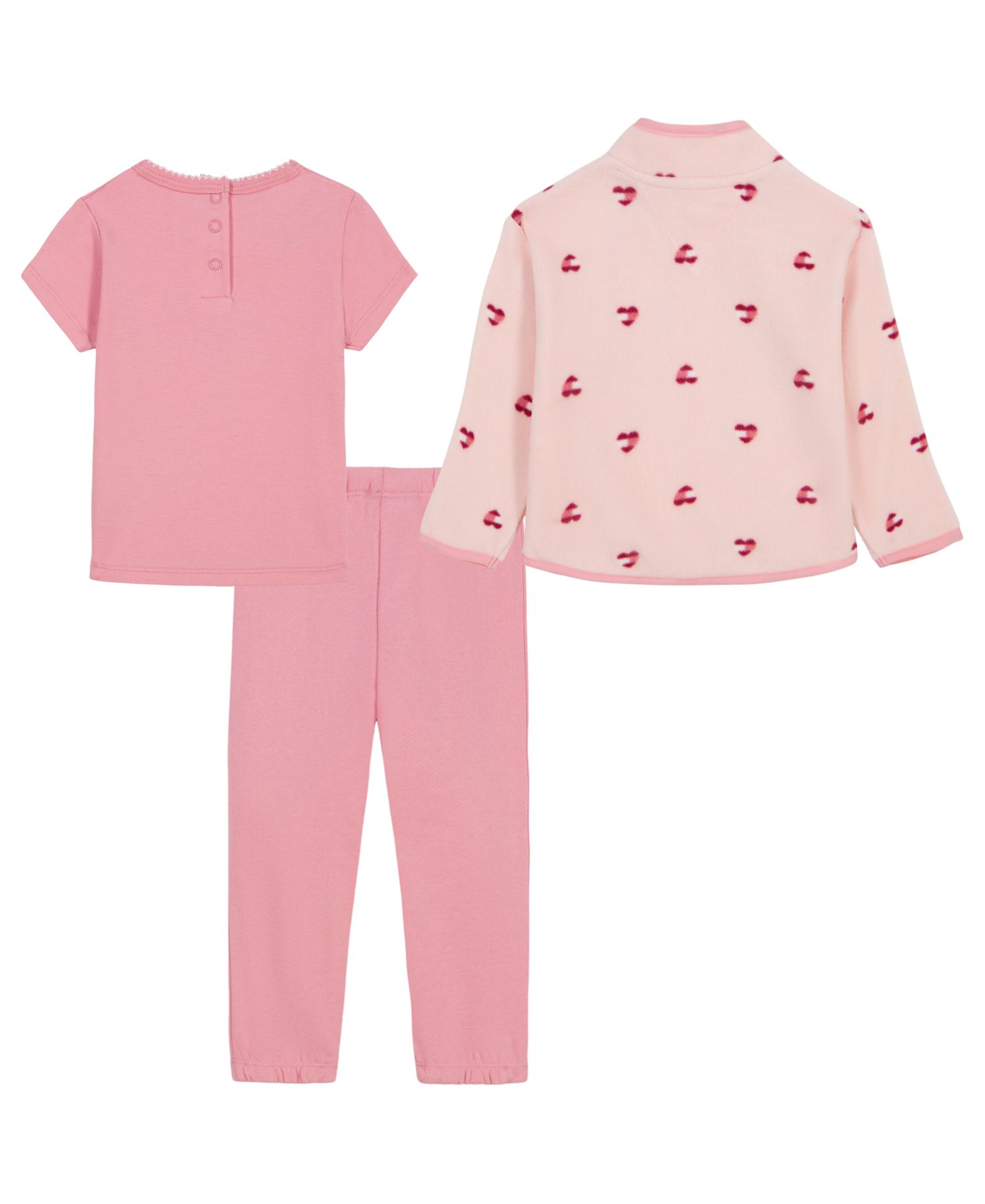 Baby Girls' Long-Sleeve Jacket, T-Shirt and Pants, 3-Piece Set