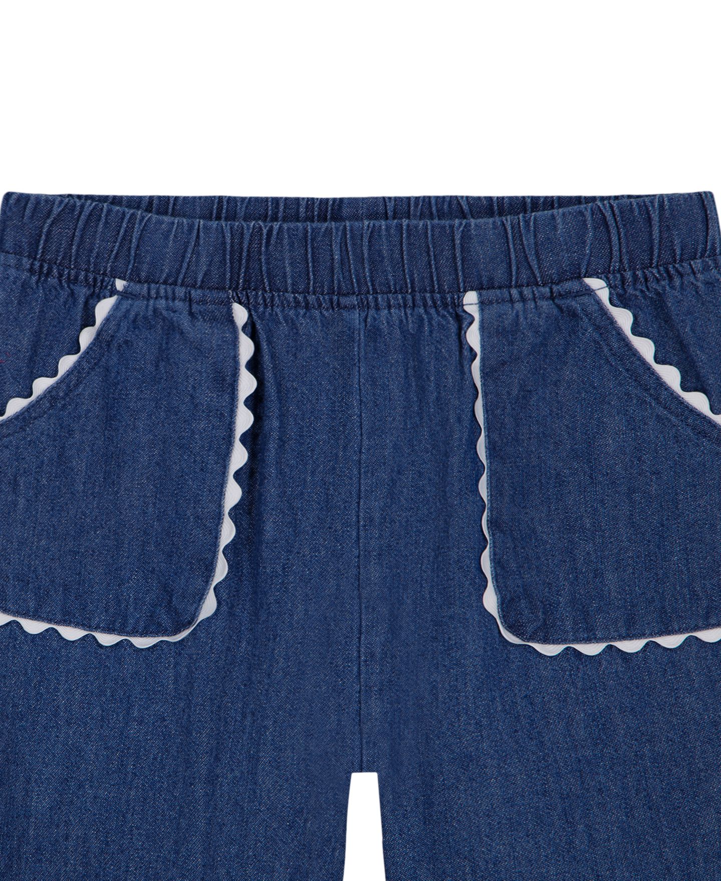 Детский комплект Tommy Hilfiger для девочки: футболка с длинным рукавом и брюки, цвет: Джинсовый — фото 5