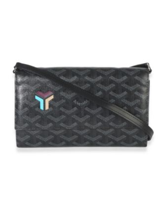 Black Goyardine Canvas Varenne Limited Continental Wallet