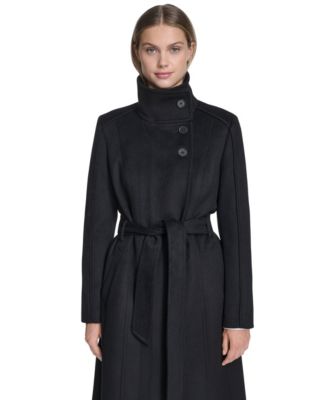 wool dress coats womens Women's Black & Wool-Blend Pure Wool Approximately 41 below the knee Women's Winter Wool Dress Coat