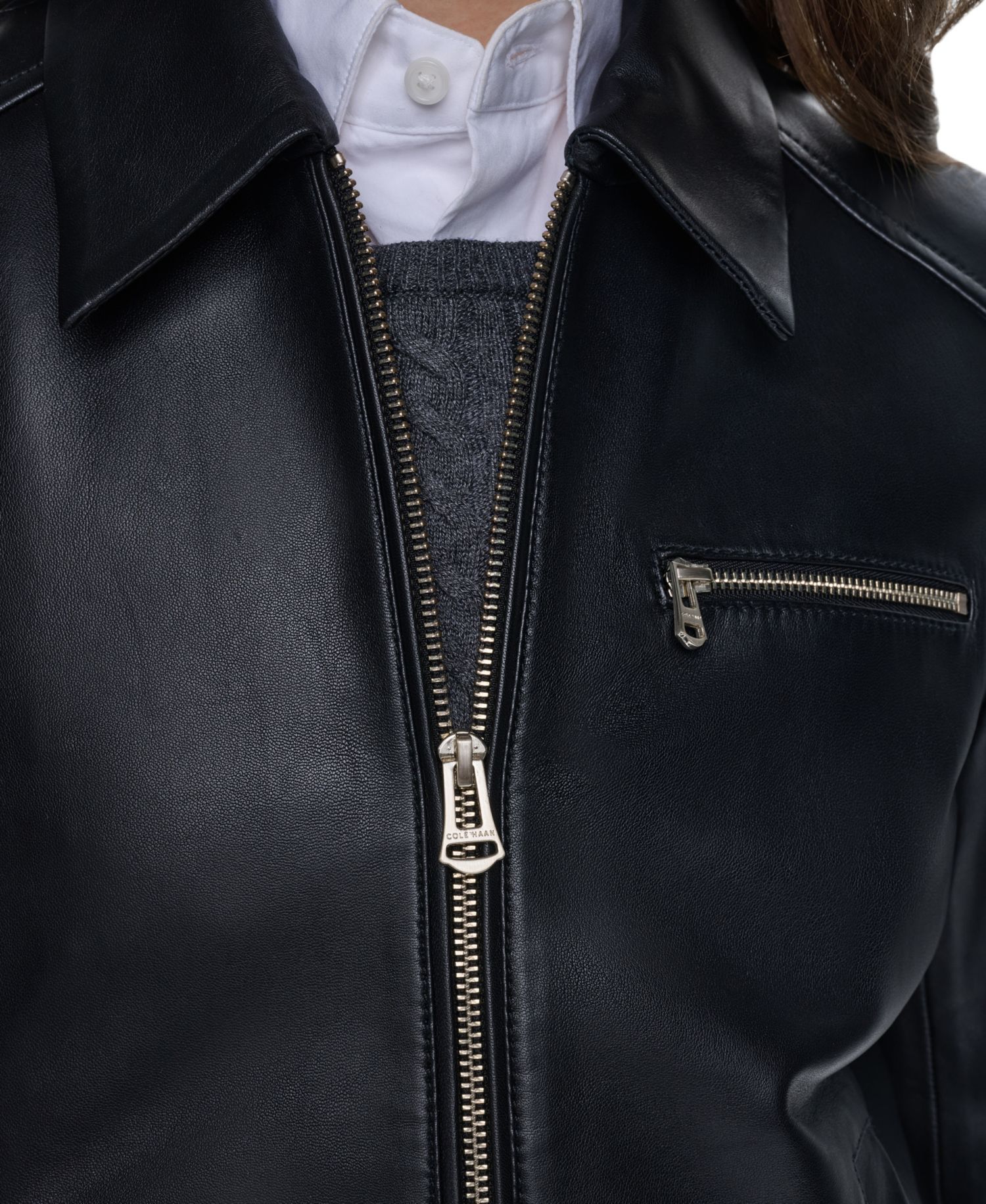 Women's Smooth Lamb Bomber Jacket