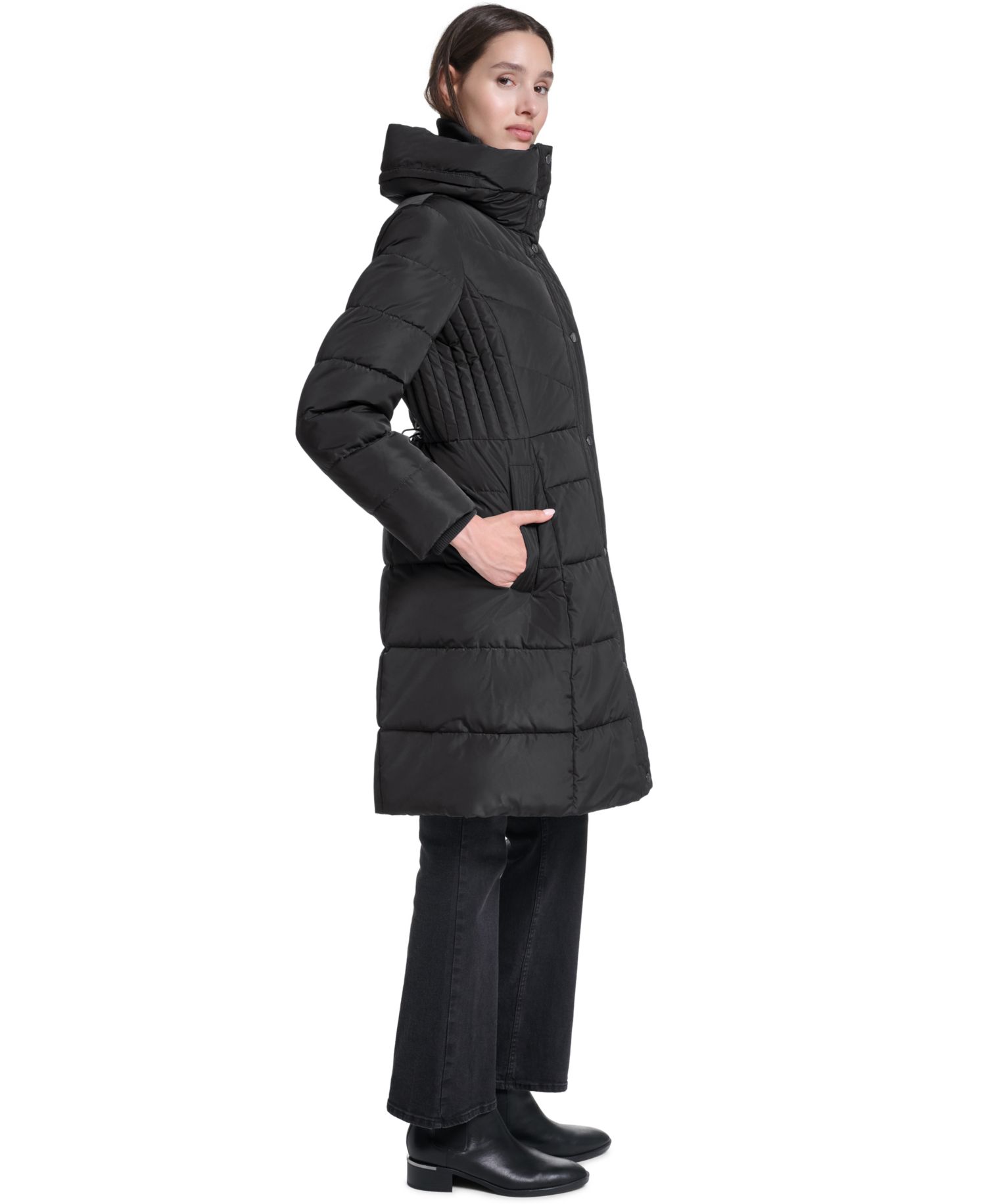 Women's Quilted Puffer Hooded Coat