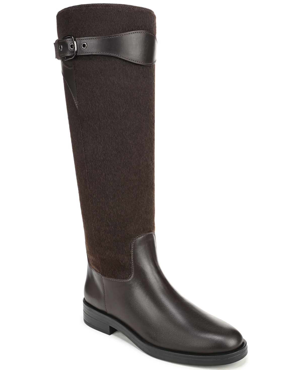 Franco Sarto Franco Marny Knee High Riding Boot (Dark Hickory Leather) 10.0 M Round Toe