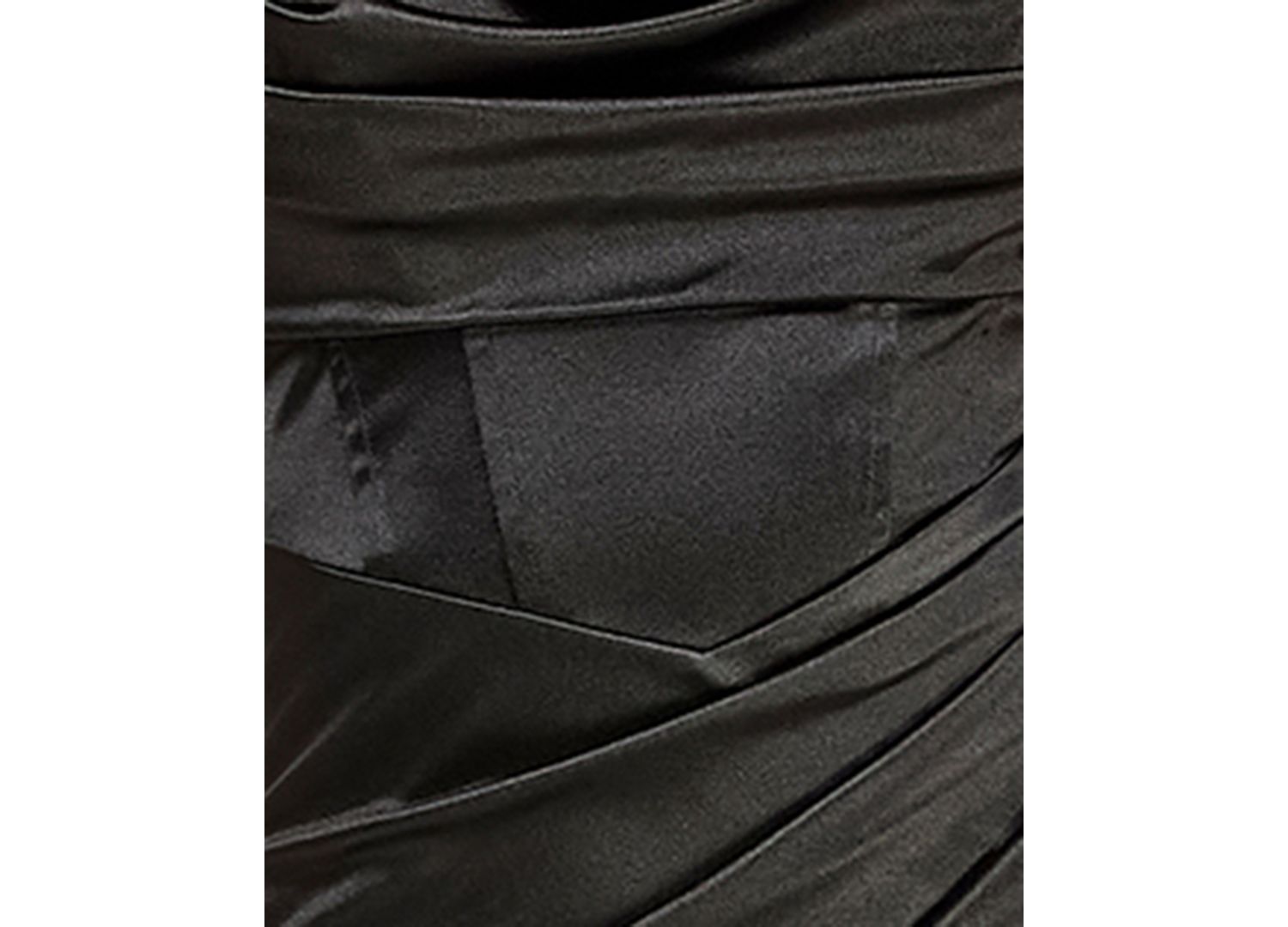 Women's Satin Cowl Neck Asymmetric-Hem Midi Dress