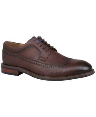 Men's Asherr Long Wing Brogue Leather Dress Shoes