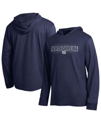 Men's Navy North Carolina Tar Heels Gradient&nbsp;All-Star Long Sleeve Hooded T-Shirt