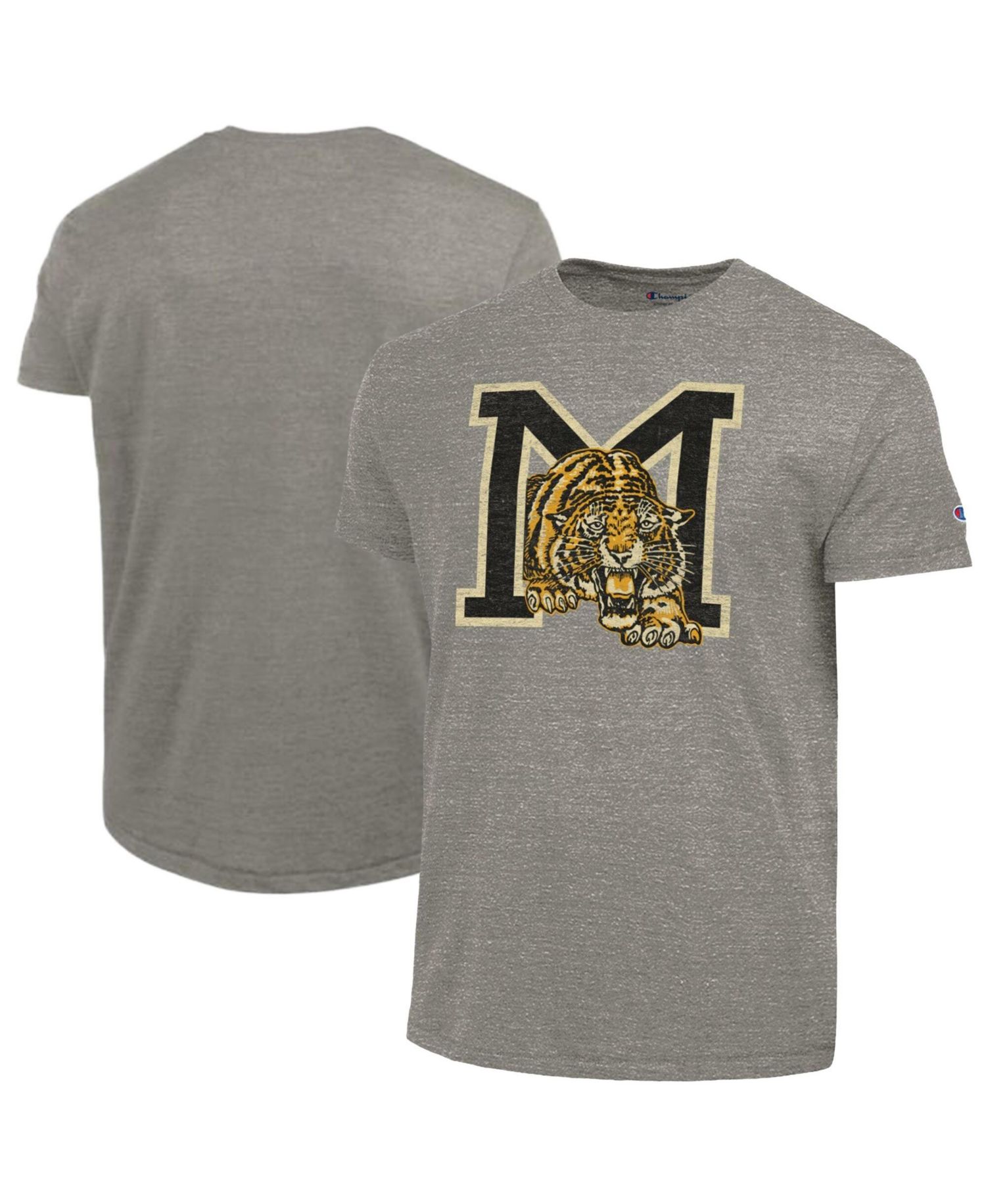 Men's Charcoal Missouri Tigers Triumph Tri-Blend T-Shirt