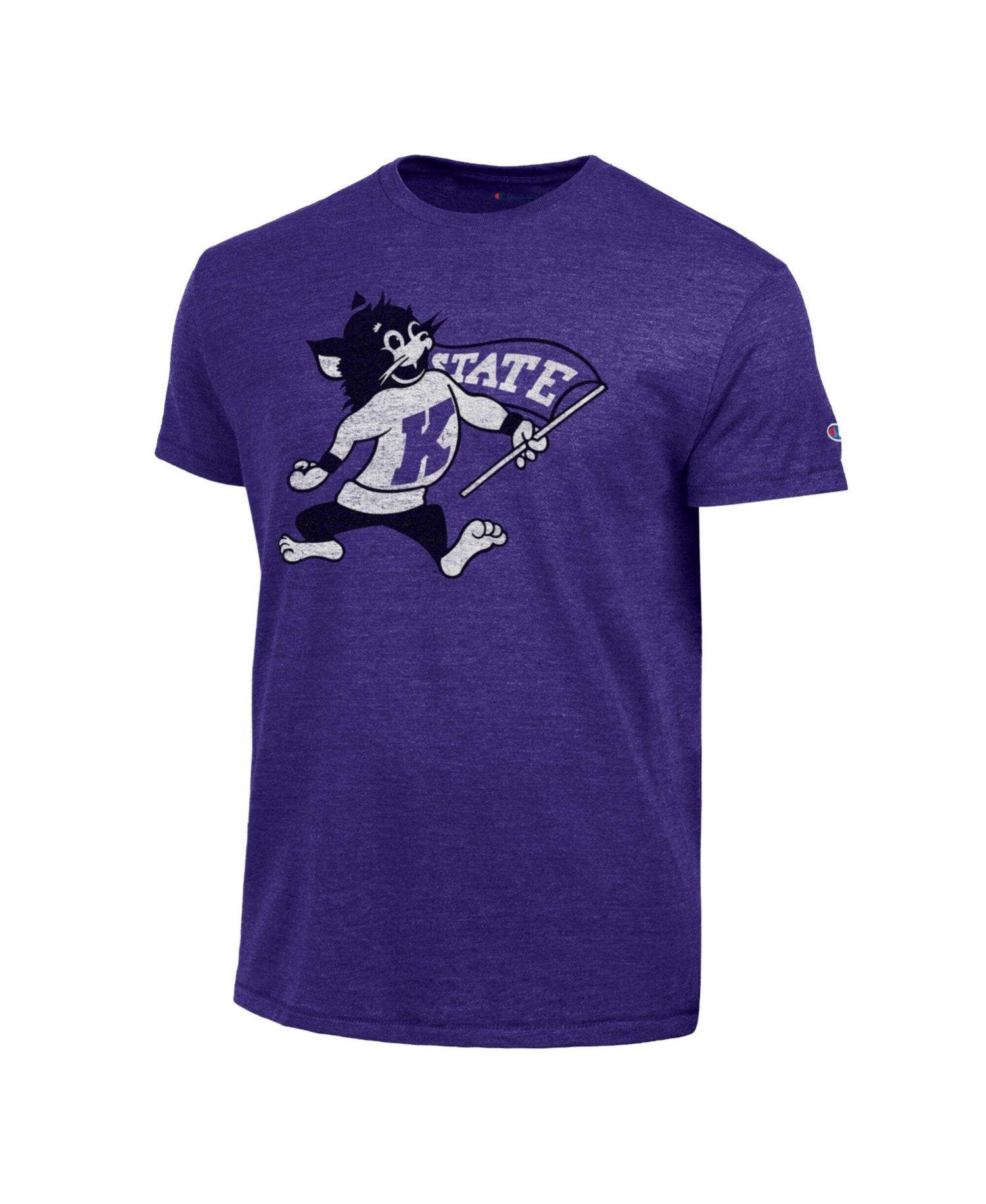 Men's Purple Kansas State Wildcats Triumph Tri-Blend T-Shirt