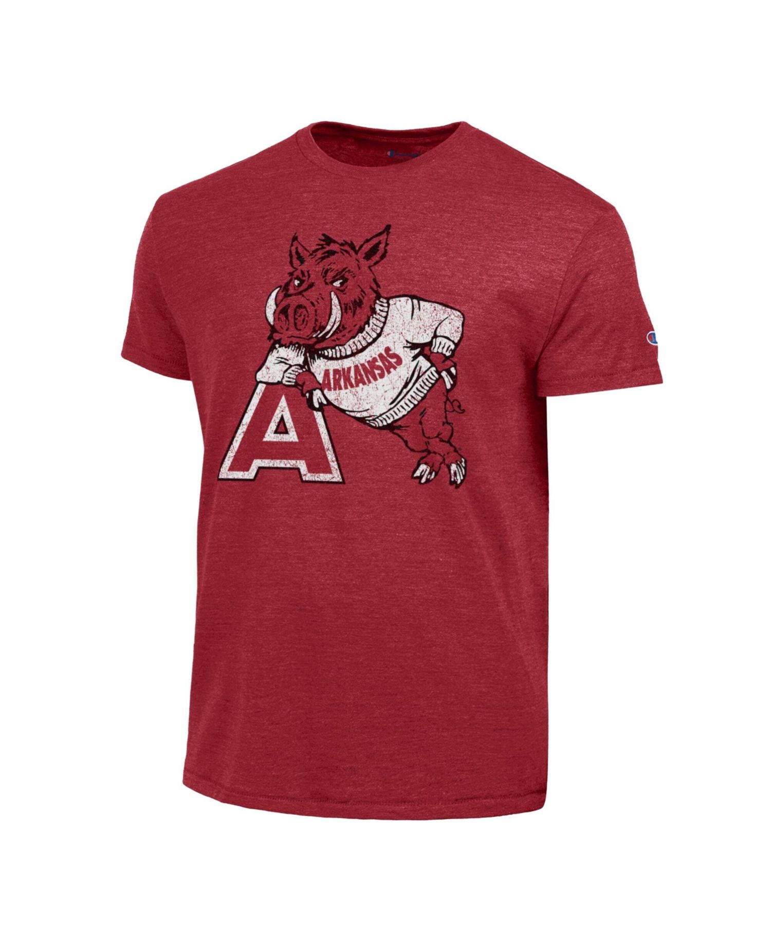 Men's Cardinal Arkansas Razorbacks Triumph Tri-Blend T-Shirt