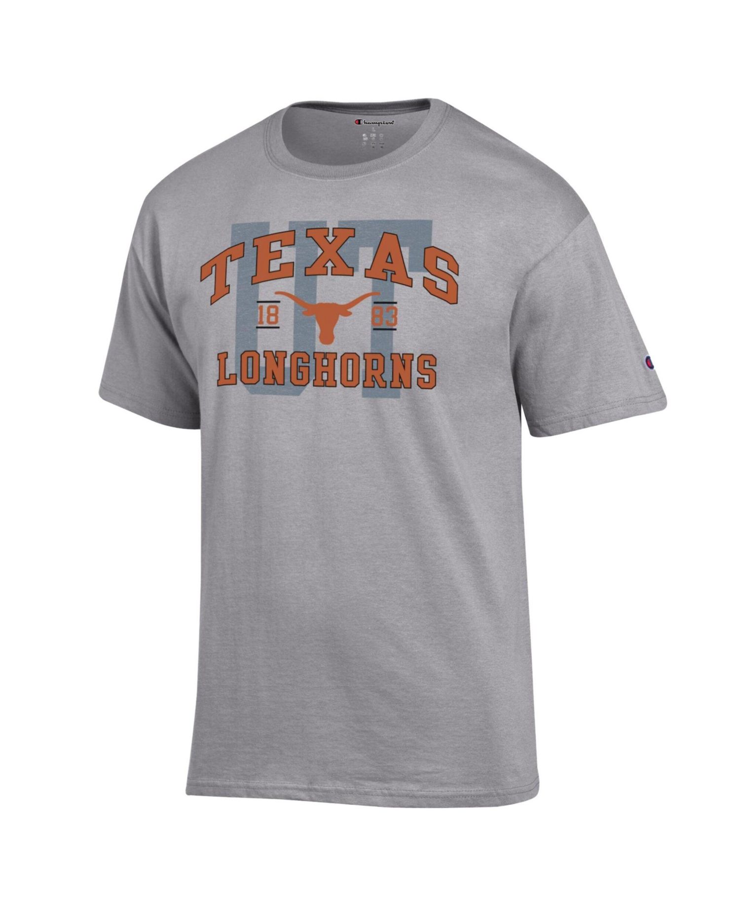 Men's Heather Gray Texas Longhorns Varsity T-Shirt