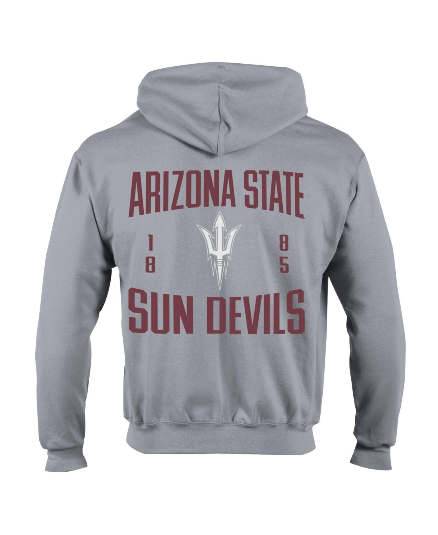 Men's Gray Arizona State Sun Devils Varsity Power blend Full-Zip Fleece Hoodie