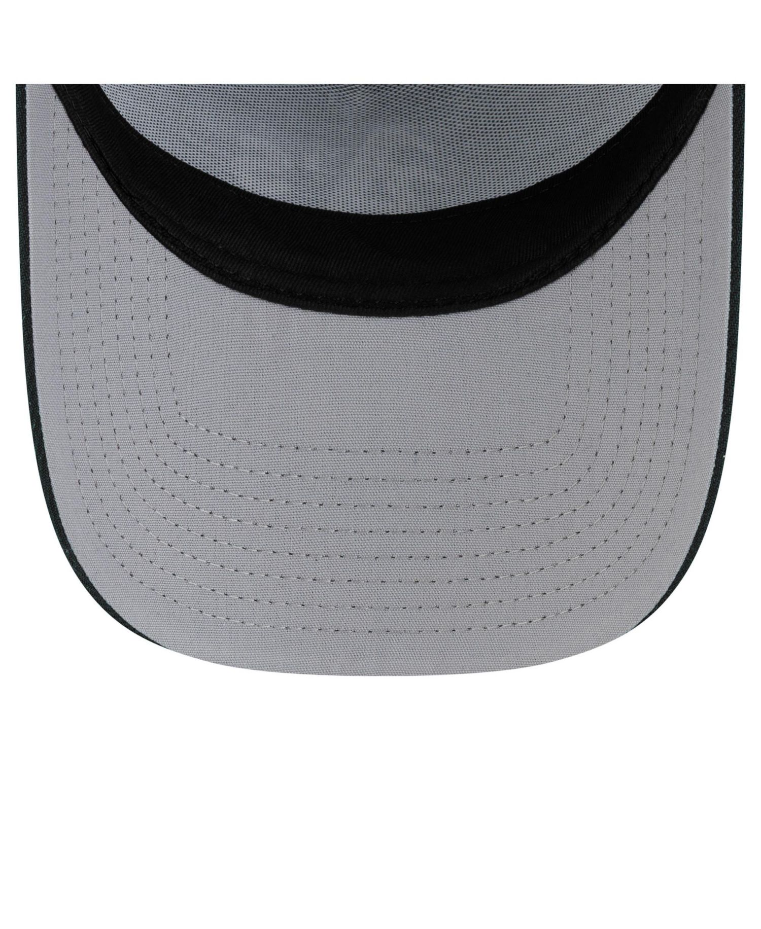 Men's Black Athletics Side Script 9FORTY A-Frame Trucker Adjustable Hat