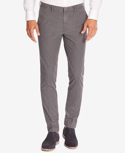 BOSS Men's Slim-Fit Patterned Stretch Pants