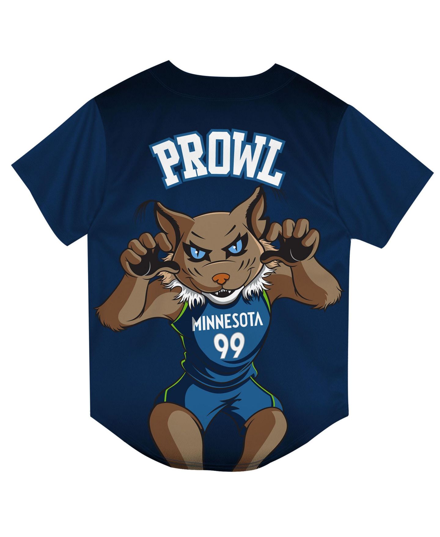 Детское джерси Outerstuff Big Boys and Girls Navy Minnesota Lynx Mascot Friend Mesh Fashion Jersey — фото 2