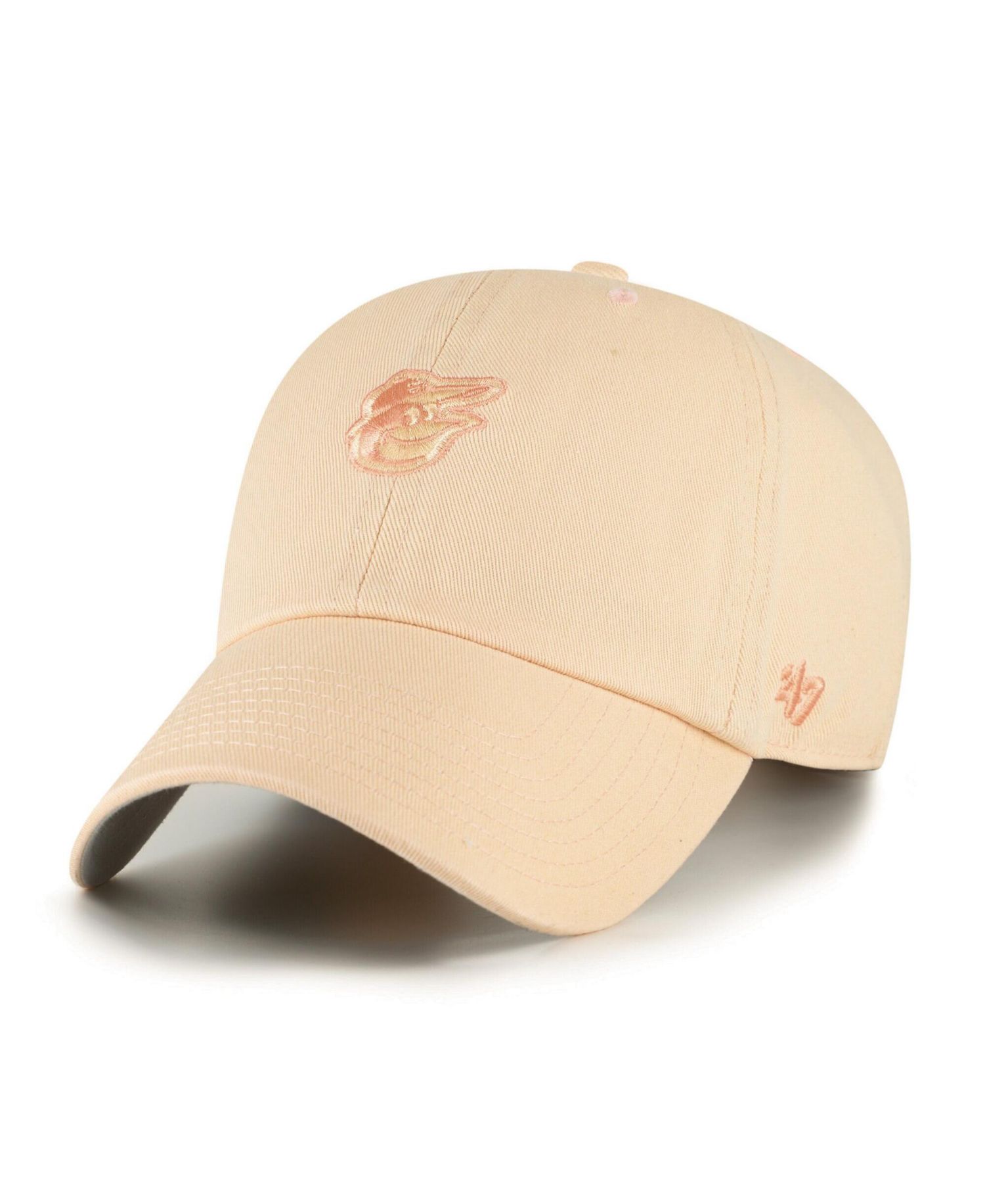 Men's and Women's Orange Baltimore Orioles Pastel Clean Up Adjustable Hat