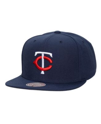 Men's and Women's Navy Minnesota Twins Side Logo Snapback Hat