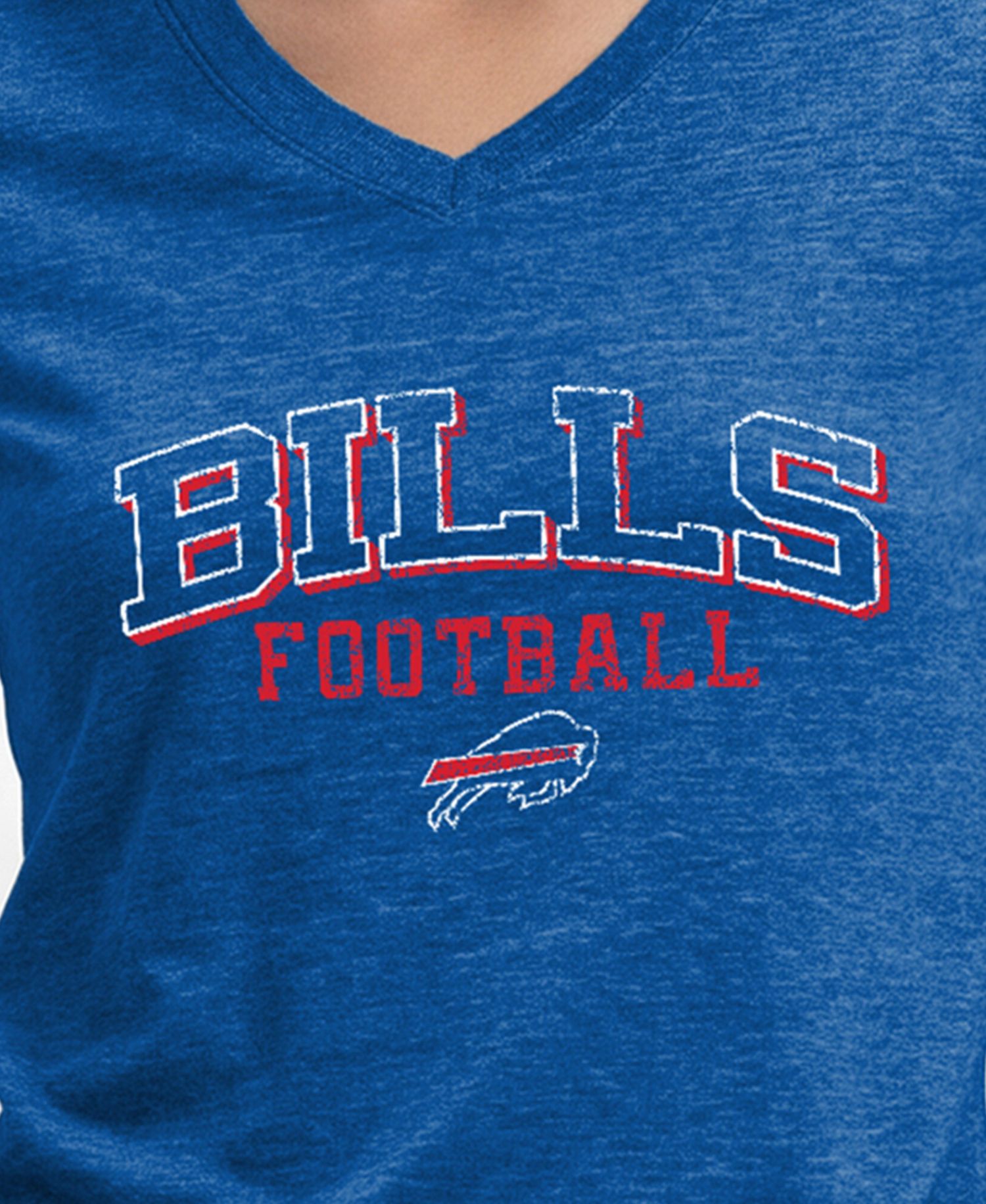 Women's Royal Buffalo Bills Triumph Tri-Blend V-Neck T-Shirt
