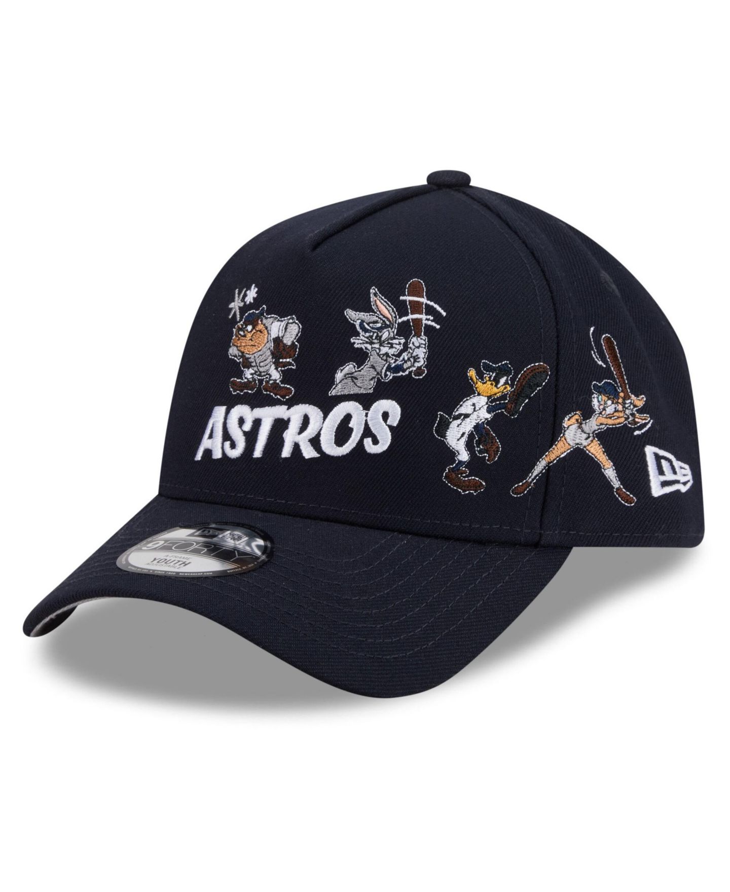 Детская кепка New Era Navy Houston Astros Looney Tunes A-Frame 9FORTY Adjustable Hat — фото 5