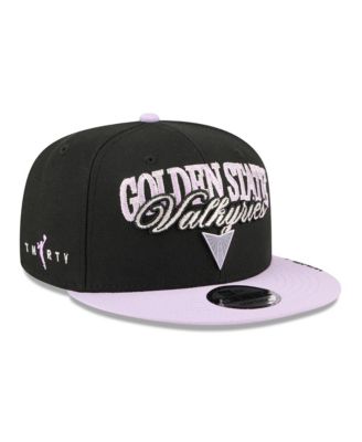 Men's and Women's Eclipse Black, Violet Golden State Valkyries WNBA Tip-Off 2026 Metal Badge A-Frame 9FIFTY Snapback Hat