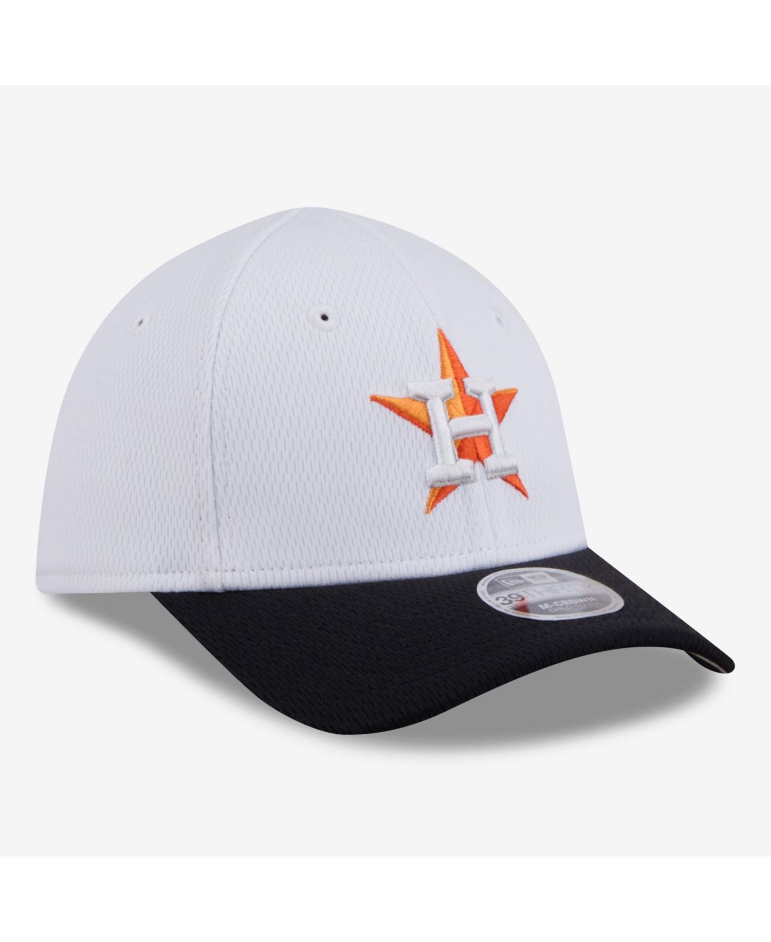 Toddler White Houston Astros Baseball 39THIRTY M-Crown Adjustable Hat