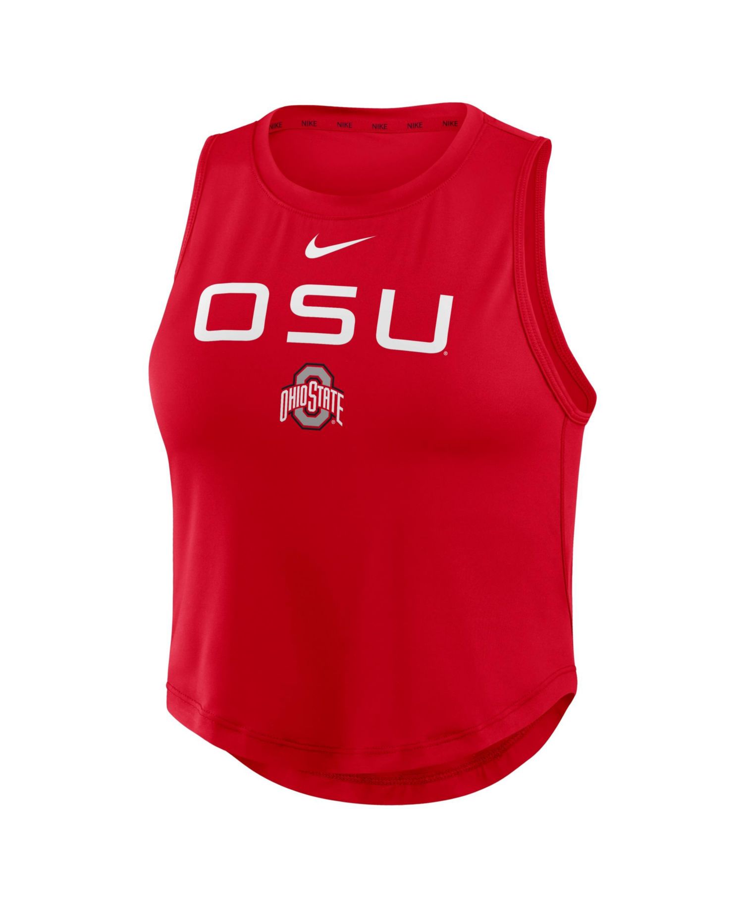 Women's Scarlet Ohio State Buckeyes One Dri-FIT Cropped Tank Top