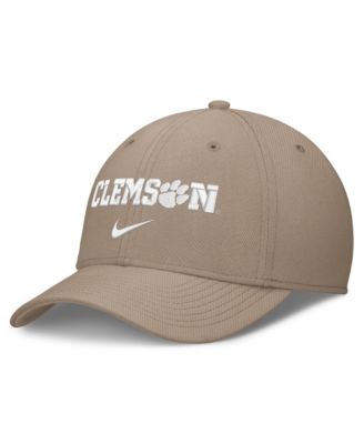 Men's Khaki Clemson Tigers Rise On-Field SwooshFlex Dri-FIT Flex Hat