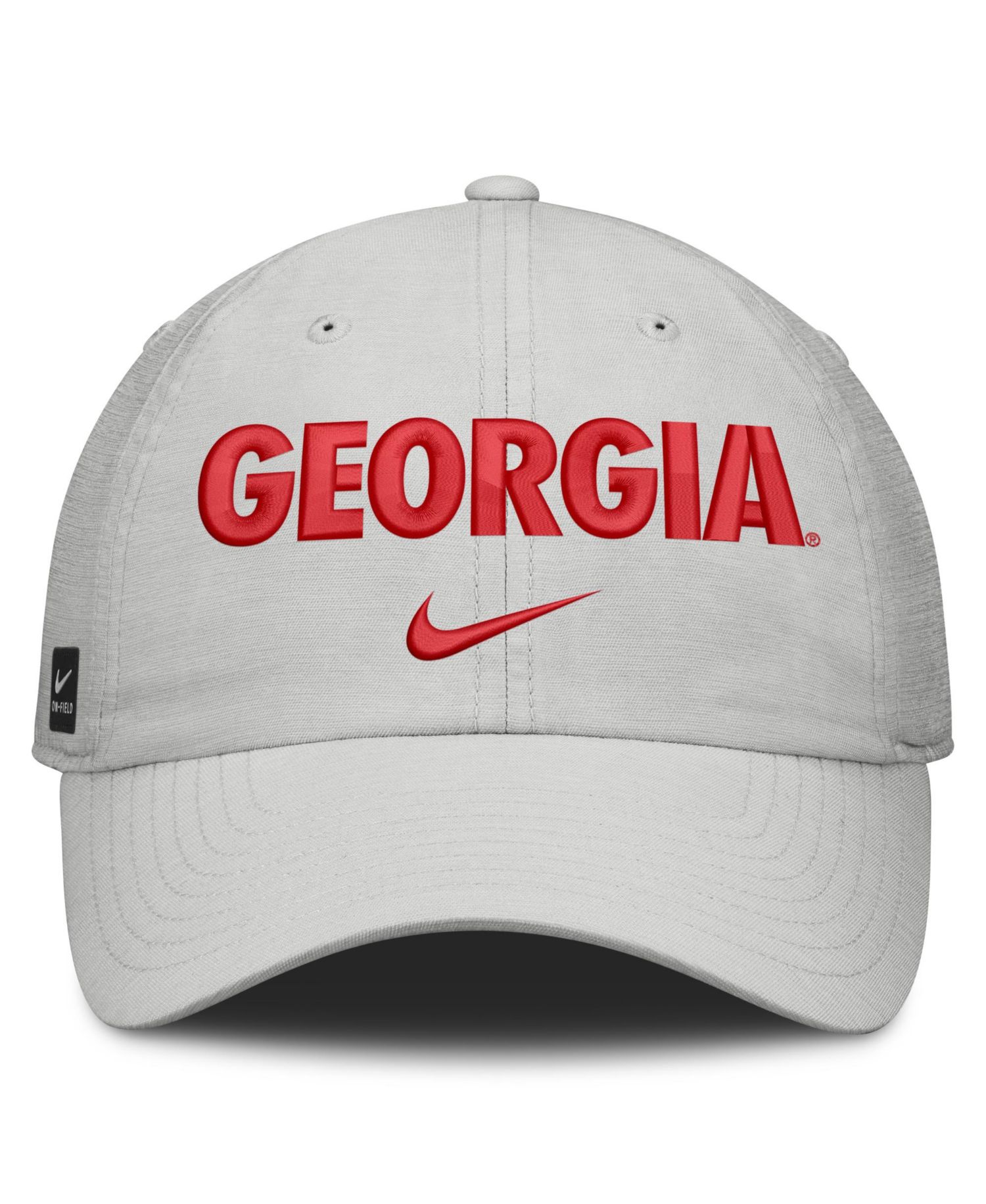 Men's and Women's Gray Georgia Bulldogs 2026 On-Field Gameday Club Adjustable Hat