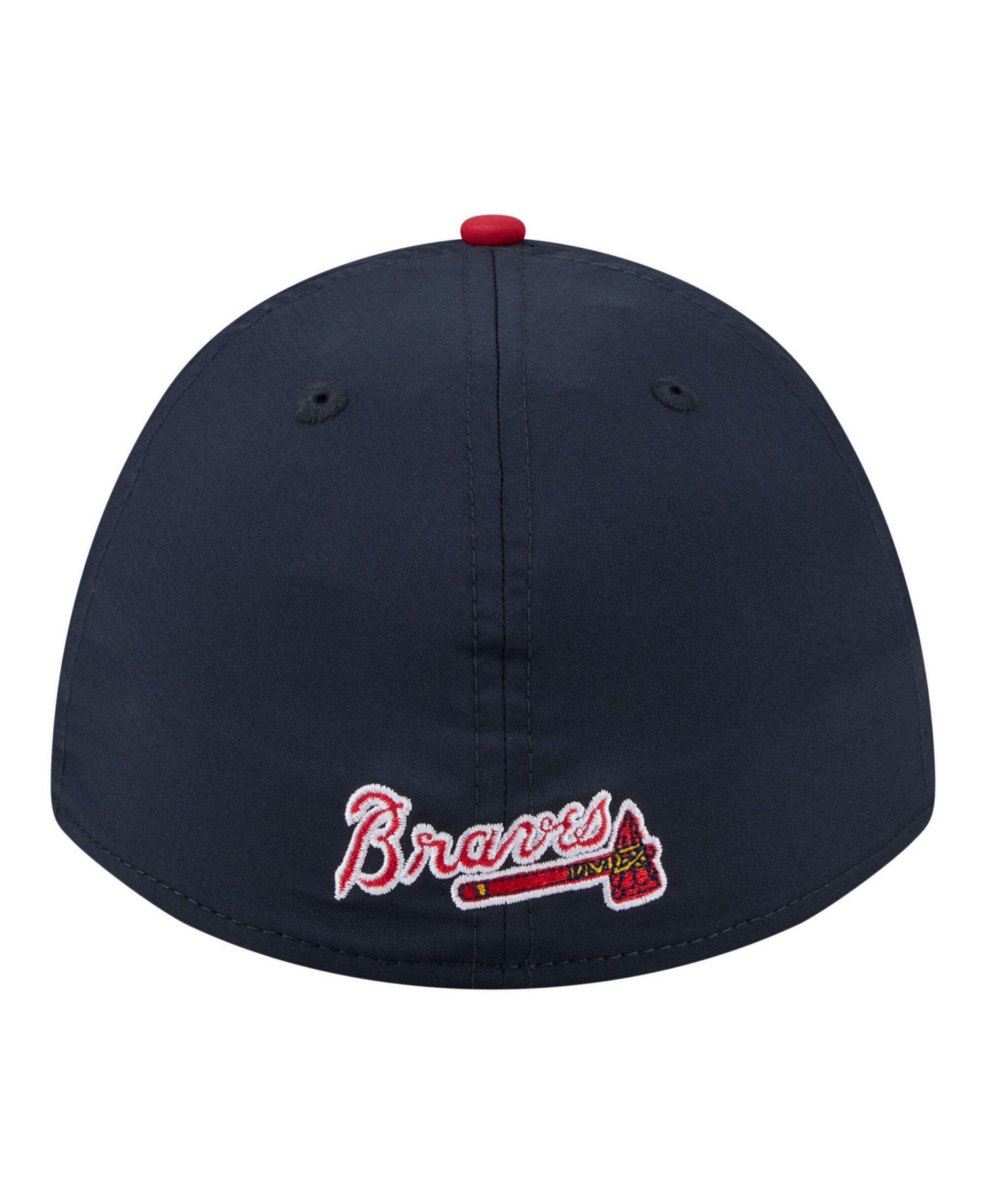 Men's Navy/Red Atlanta Braves Rope M-Crown A-Frame 39THIRTY Flex Hat