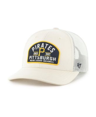Men's Cream Pittsburgh Pirates Leland Adjustable Trucker Hat