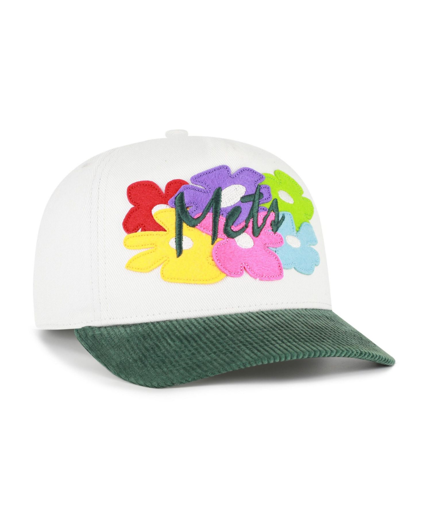 Men's White/Green New York Mets Flora Gallery Hitch Adjustable Hat