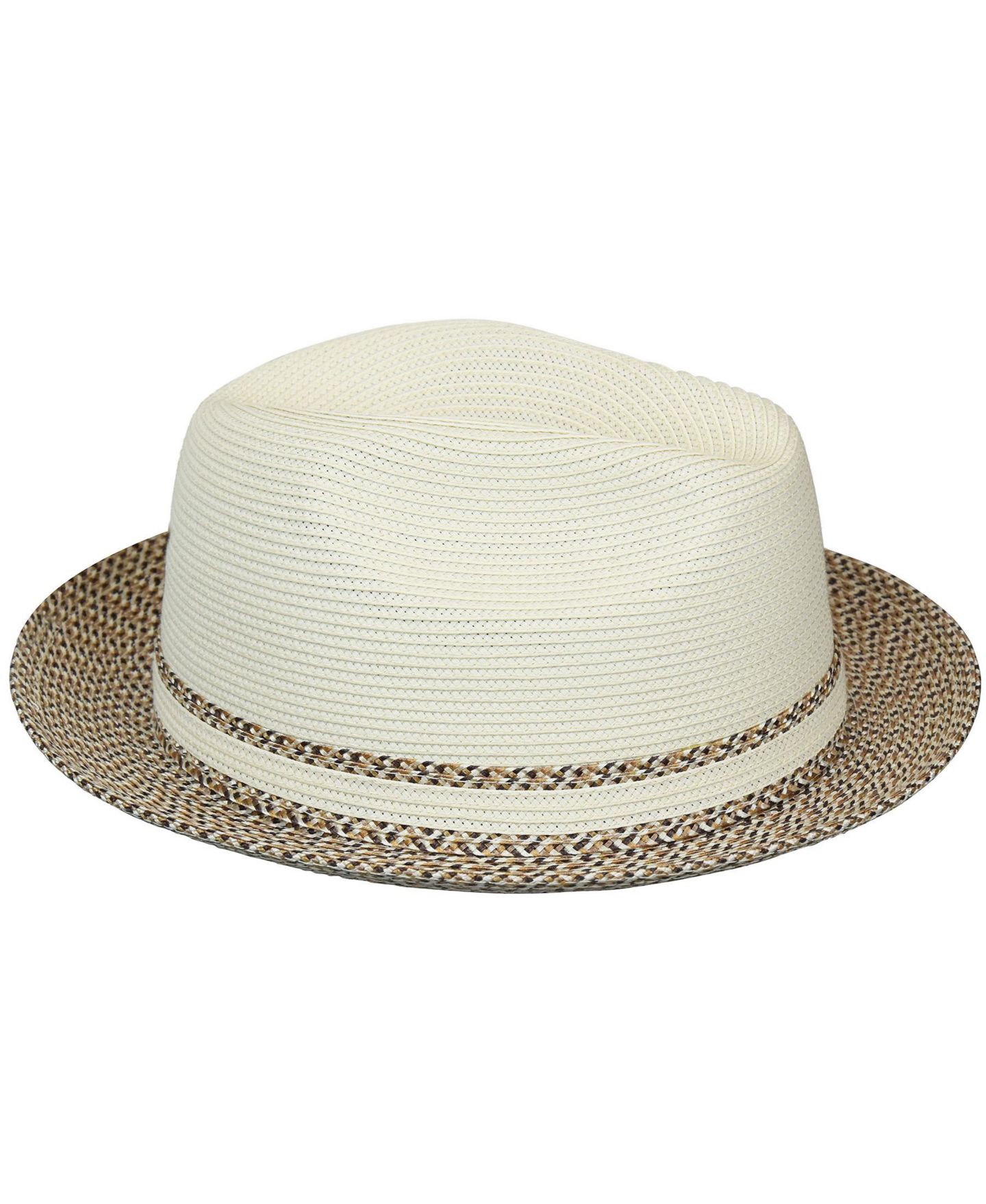 Мужские головные уборы Bailey 1922 Mannesroe Fedora, цвет: Слоновая кость / Разноцветный — фото 2