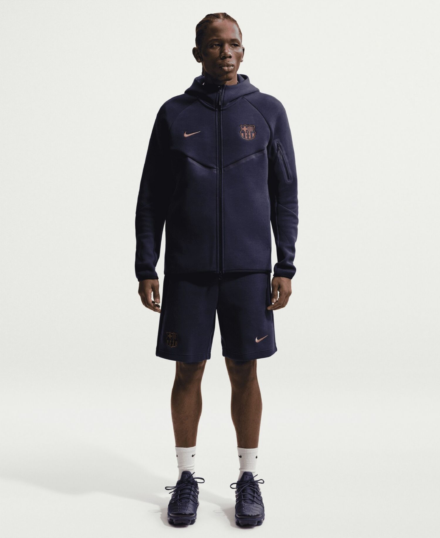 Men's Navy Barcelona Tech Fleece Shorts