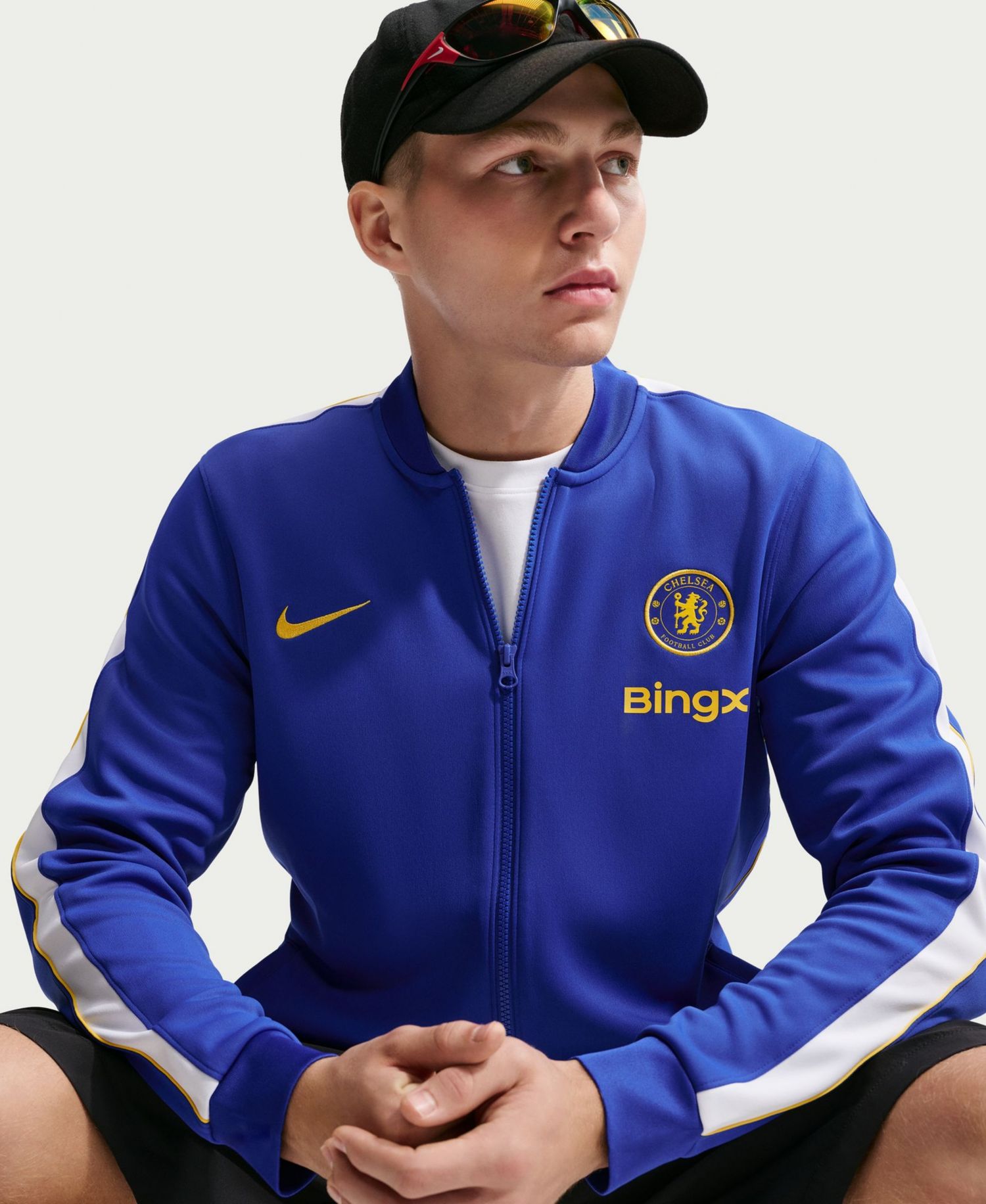 Men's Blue Chelsea Strike Full-Zip Dri-FIT Jacket
