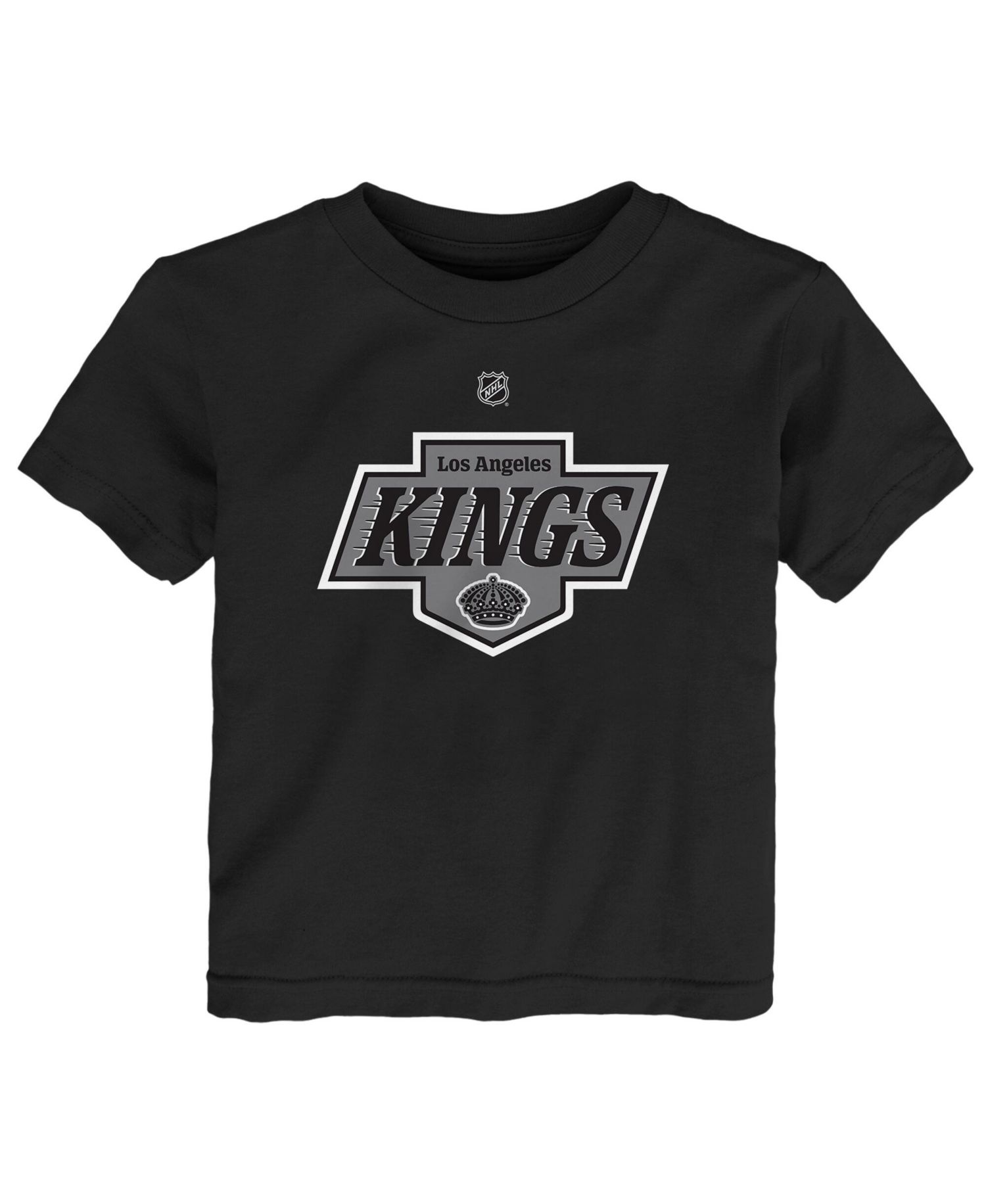 Baby Boys and Girls Black Los Angeles Kings Primary Logo T-Shirt
