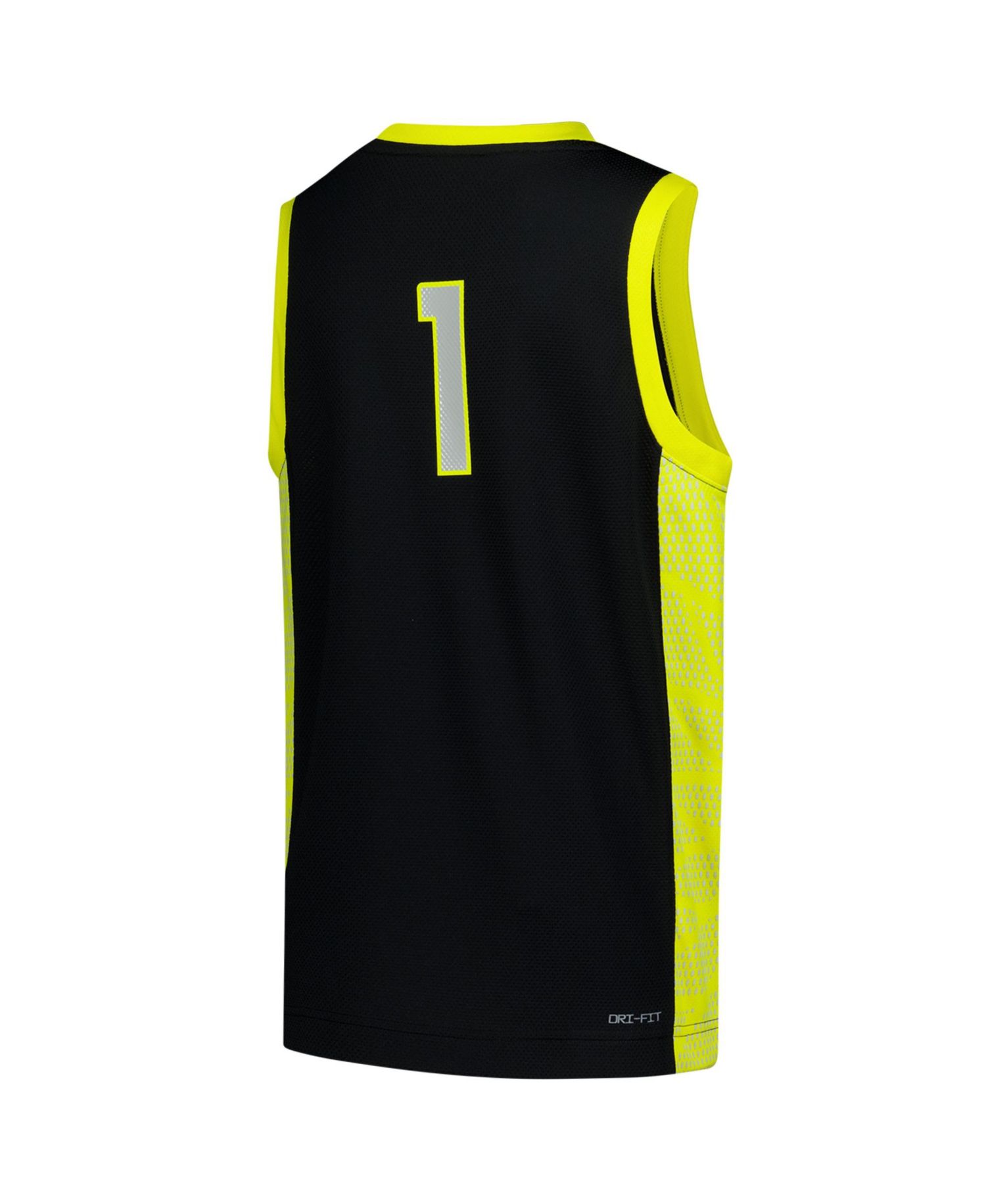 Big Boys and Girls 1 Black Oregon Ducks Replica Basketball Jersey