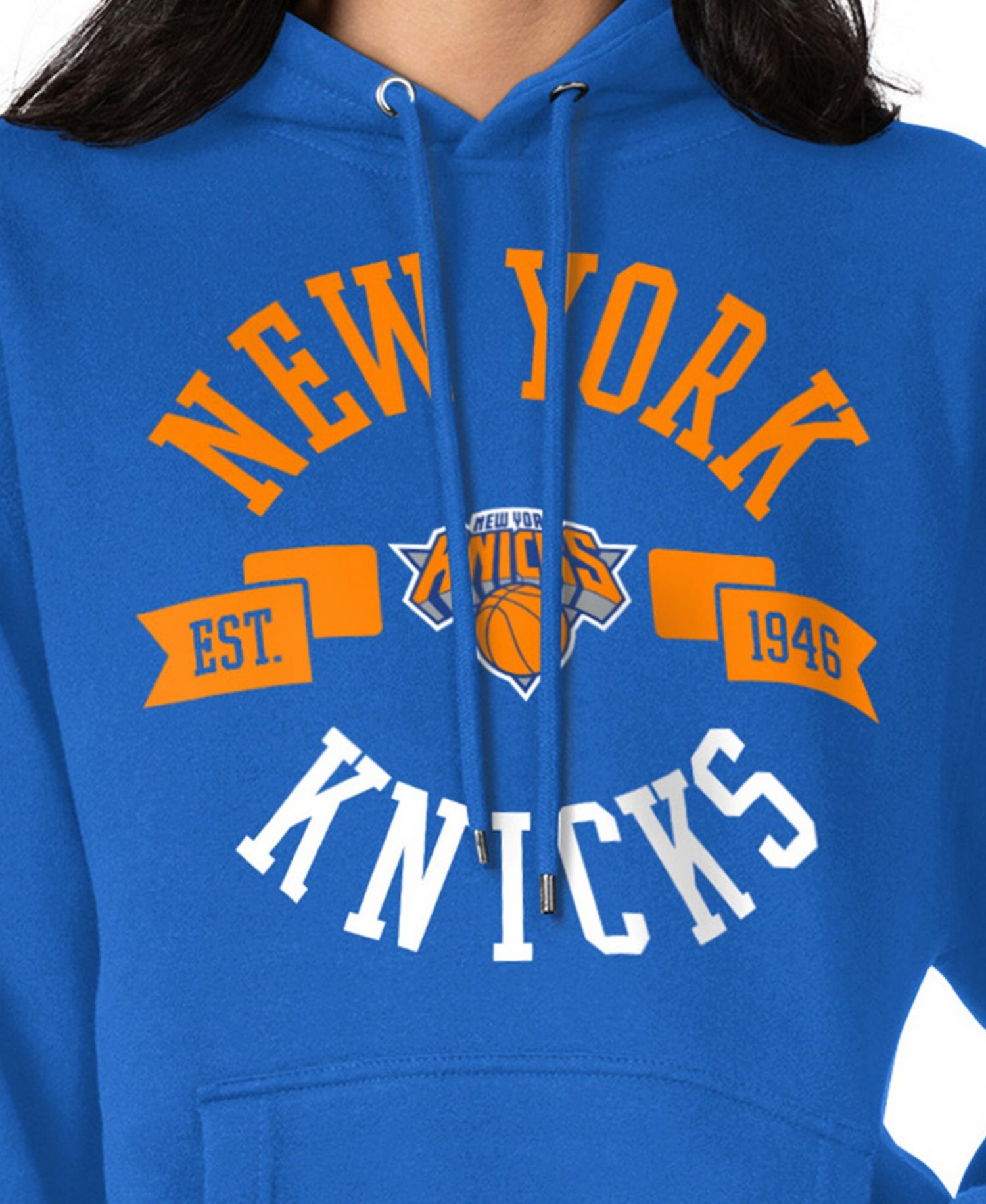 Women's Blue New York Knicks City Pullover Hoodie