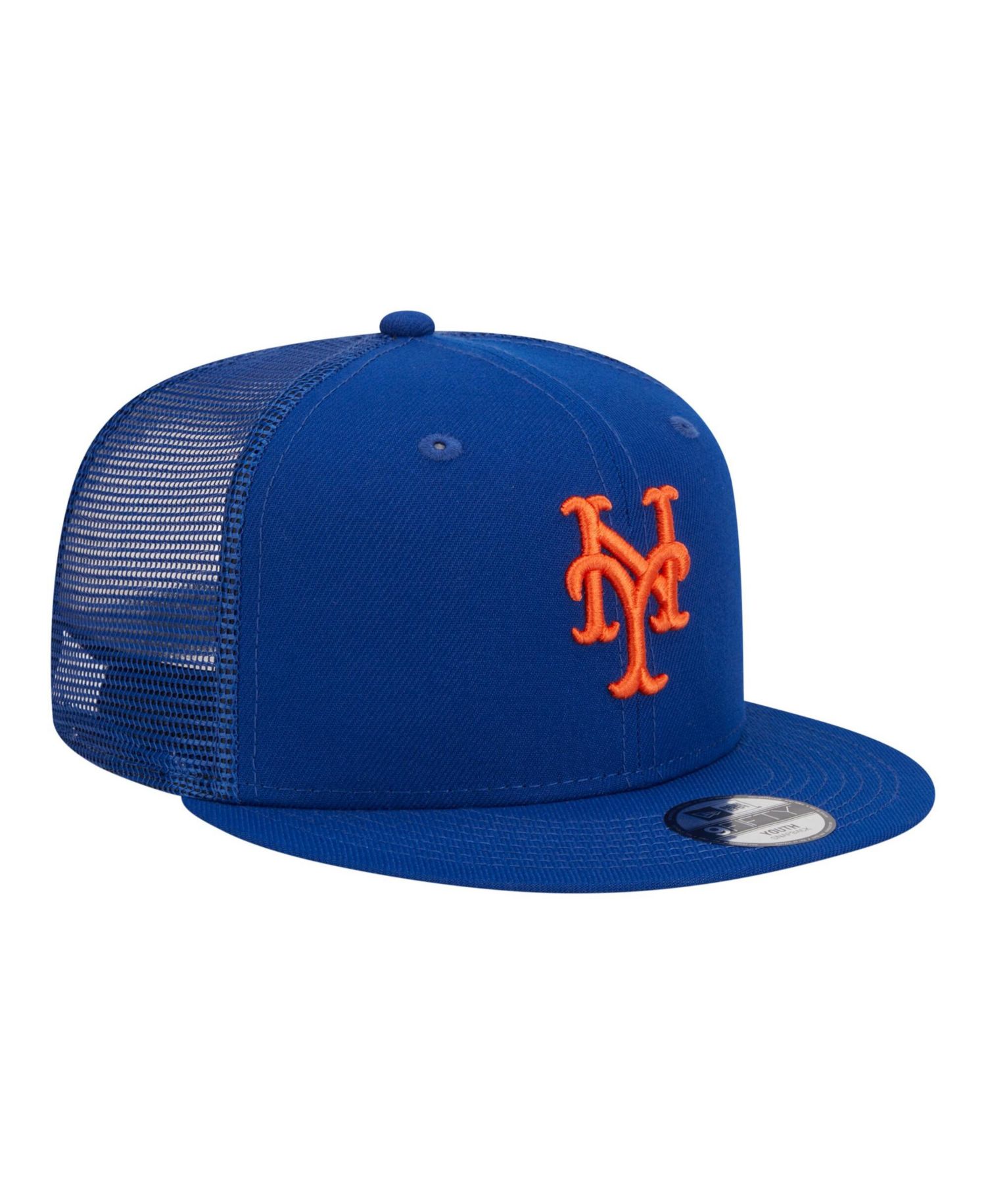 Big Boys and Girls Royal New York Mets 9FIFTY Trucker Snapback Hat