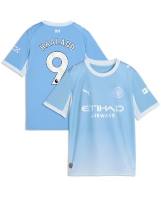 Big Boys and Girls Erling Haaland Light Blue Manchester City 2026/27 Home Replica Jersey