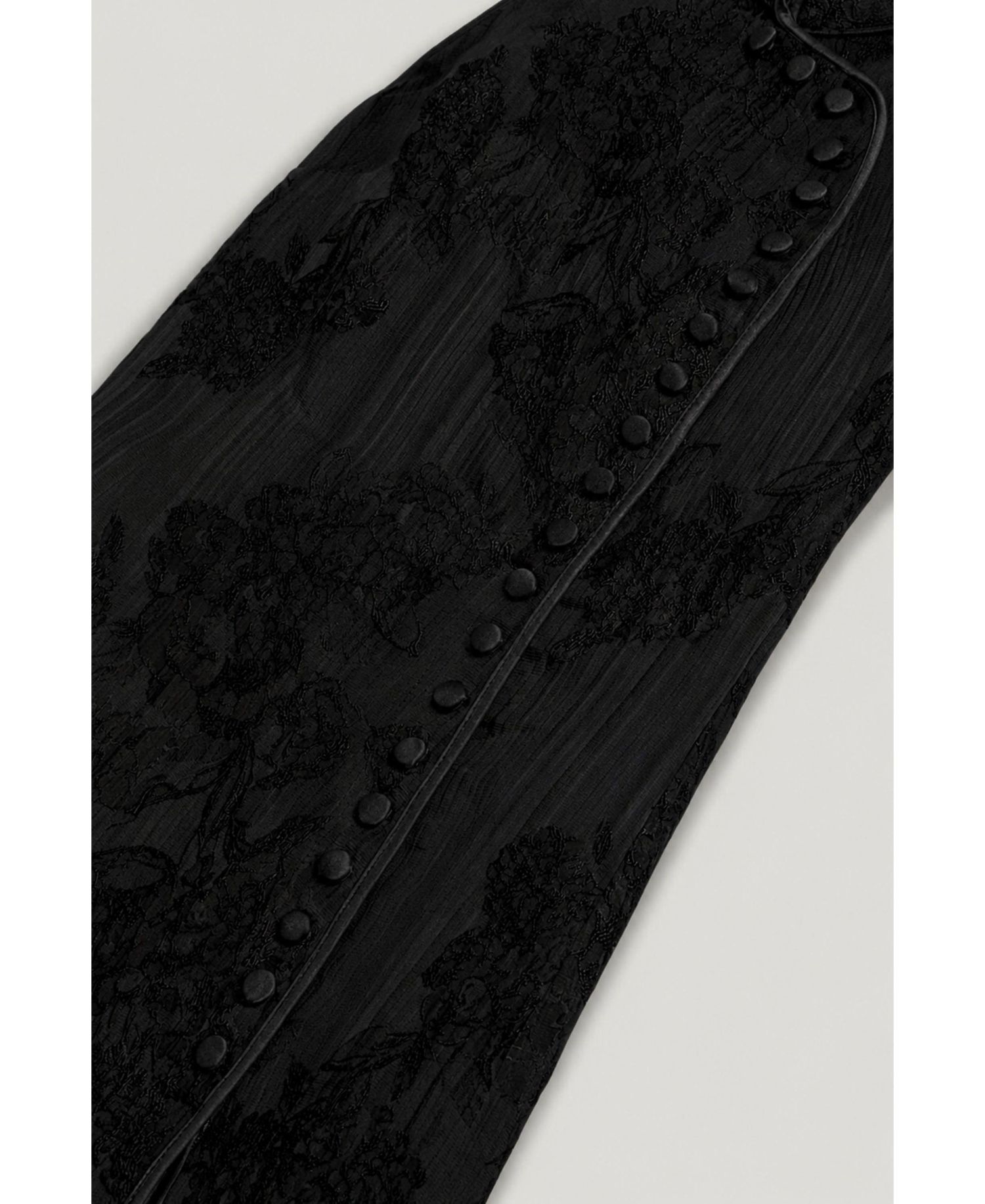 Women's High-Neck Button-Detail Midi Dress