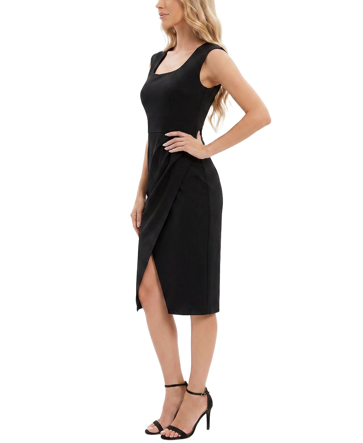 NY Collection Petite Square Neck Sheath Dress view 2 — MAYCSS fashion products