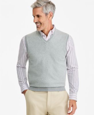 Men's Solid V-Neck Sweater Vest
