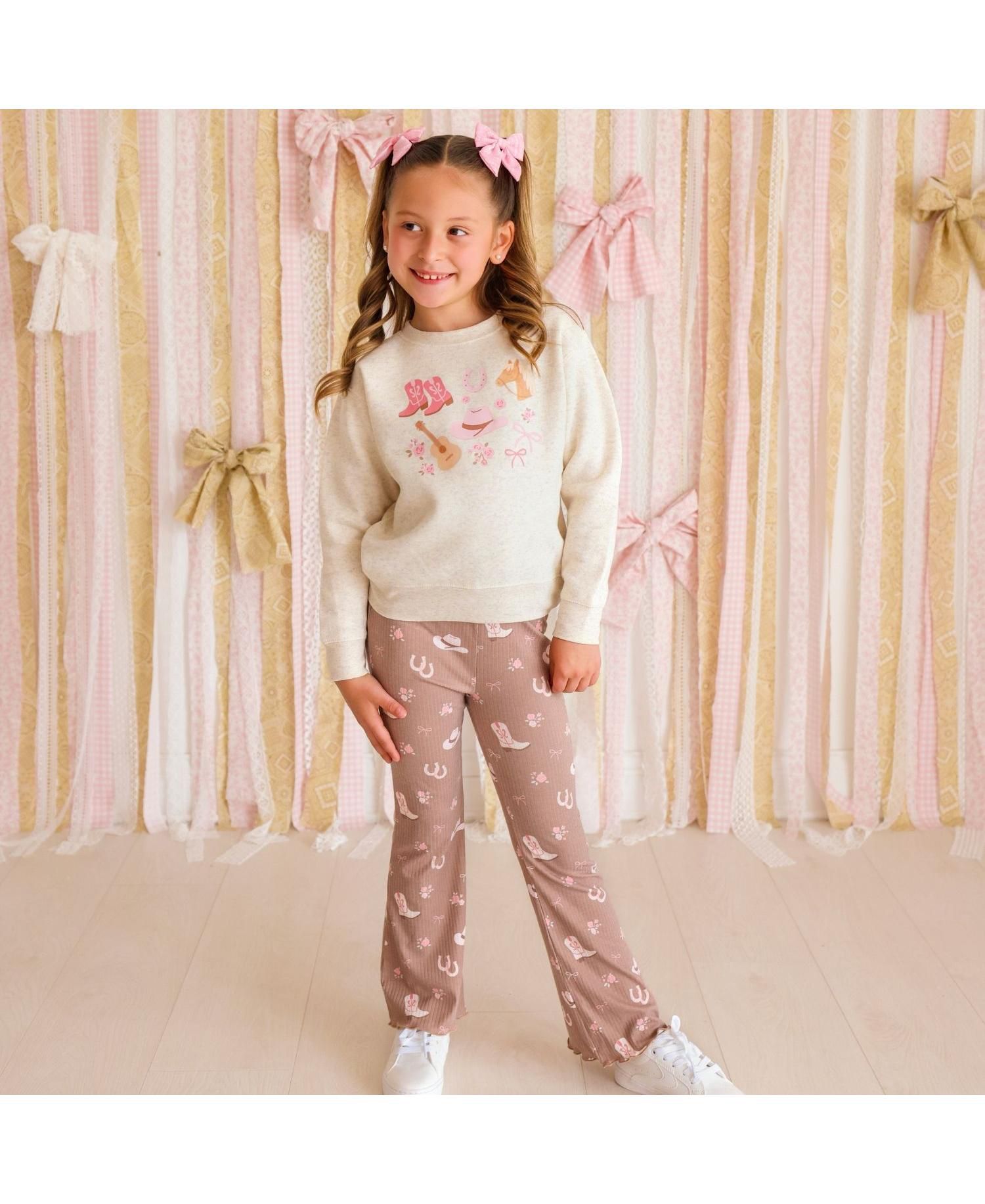 Big Girls (10-12) Western Girlie Sweatshirt