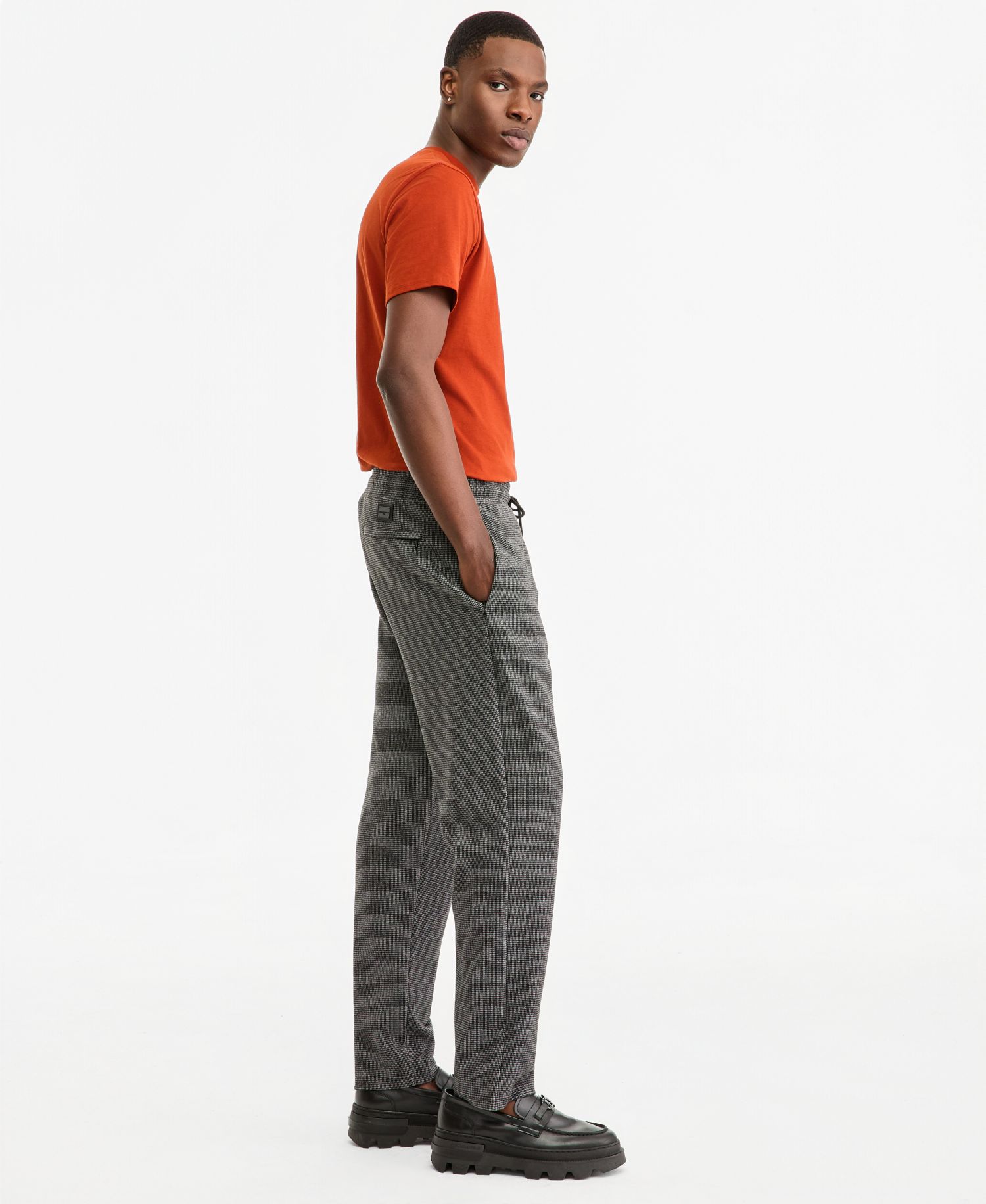 Men's Heathered Open Bottom Track Pant