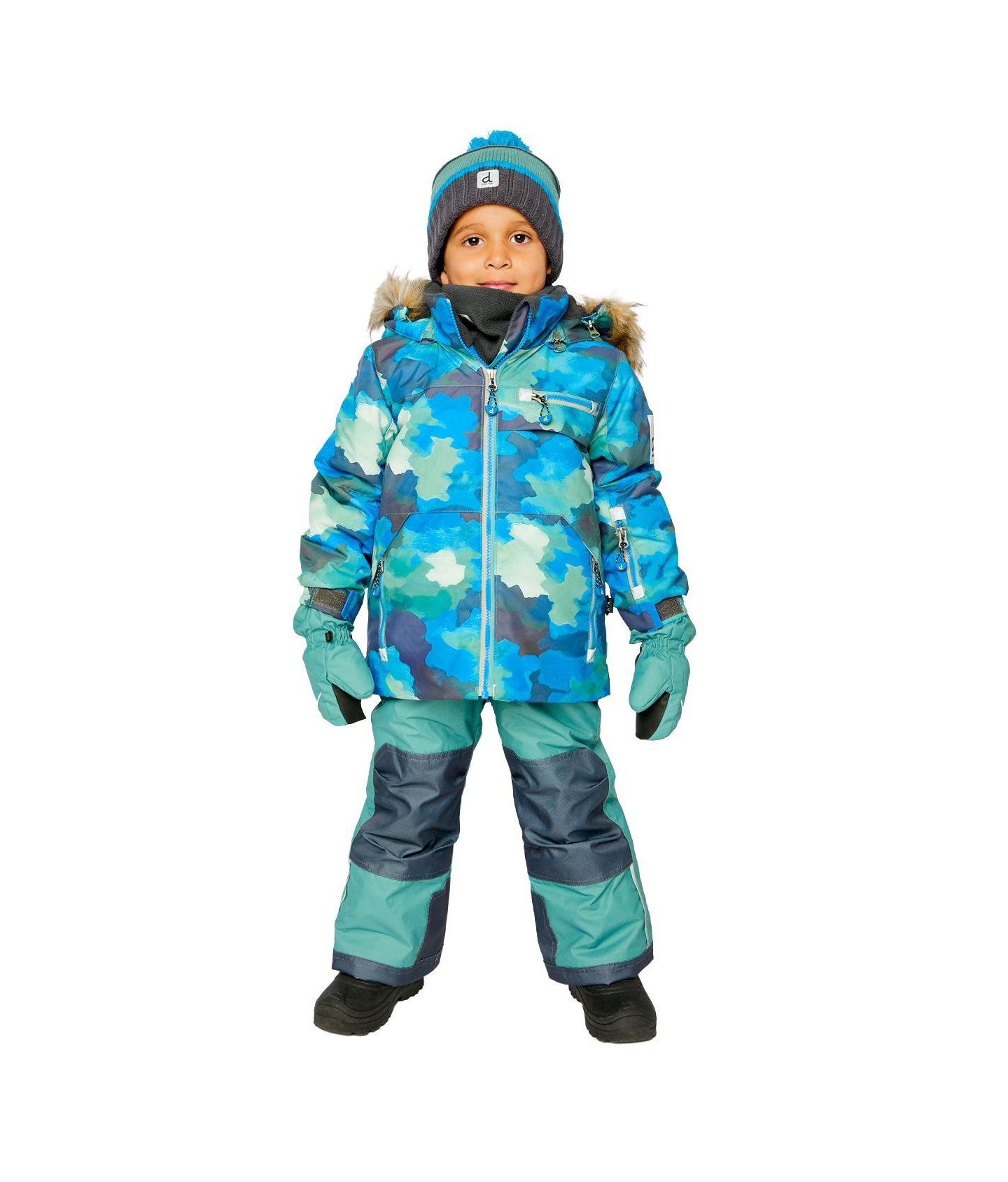 Deux par Deux Big Boys (6-14) Two Piece Play Snowsuit, цвет: Синий — фото 2