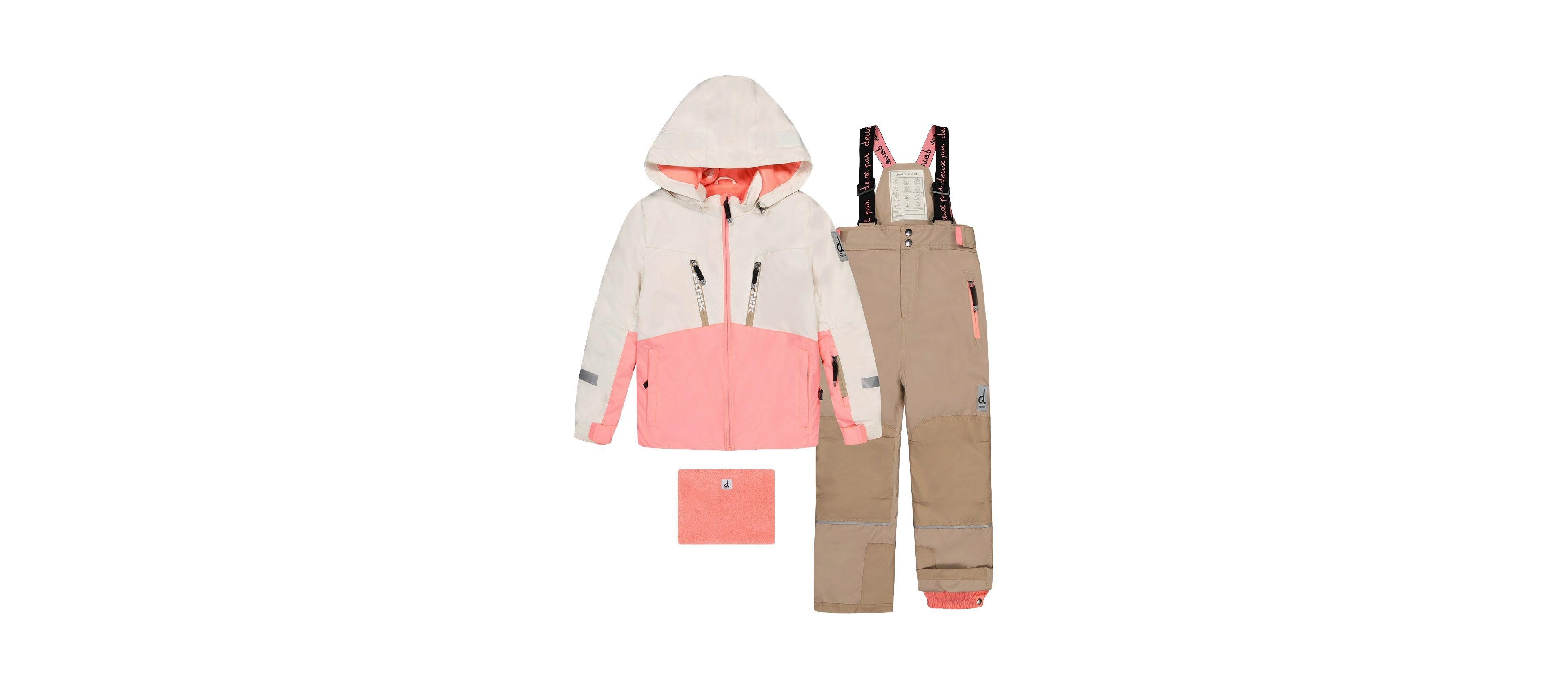 Deux par Deux Toddler Girls(4T-5T) Two Piece Teknik Snowsuit